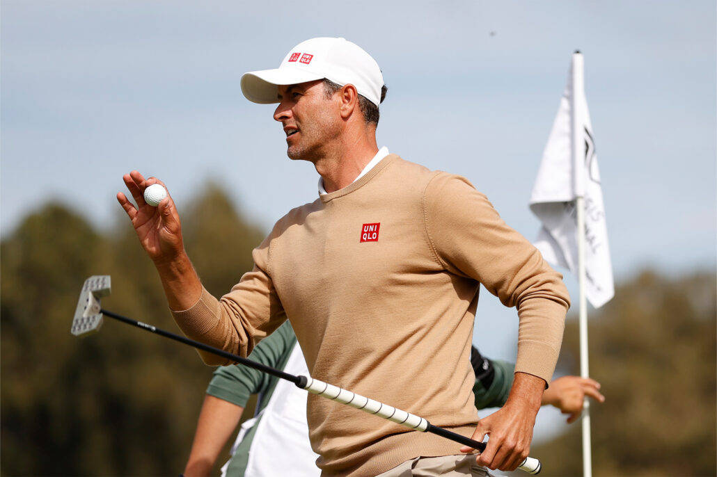 Stilfuld Adam Scott under spil Wallpapers