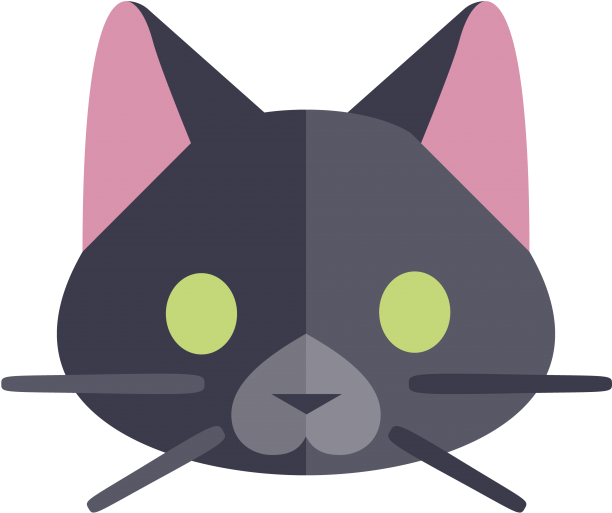 Stiliseret sort kat grafik Wallpapers
