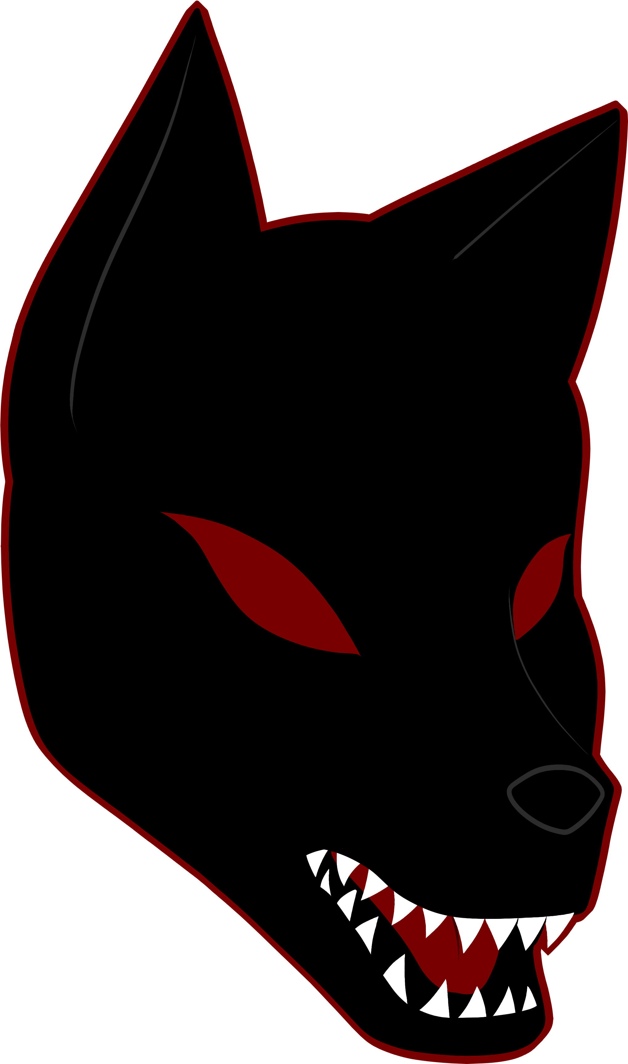 Stiliseret sort rævemaske Wallpapers