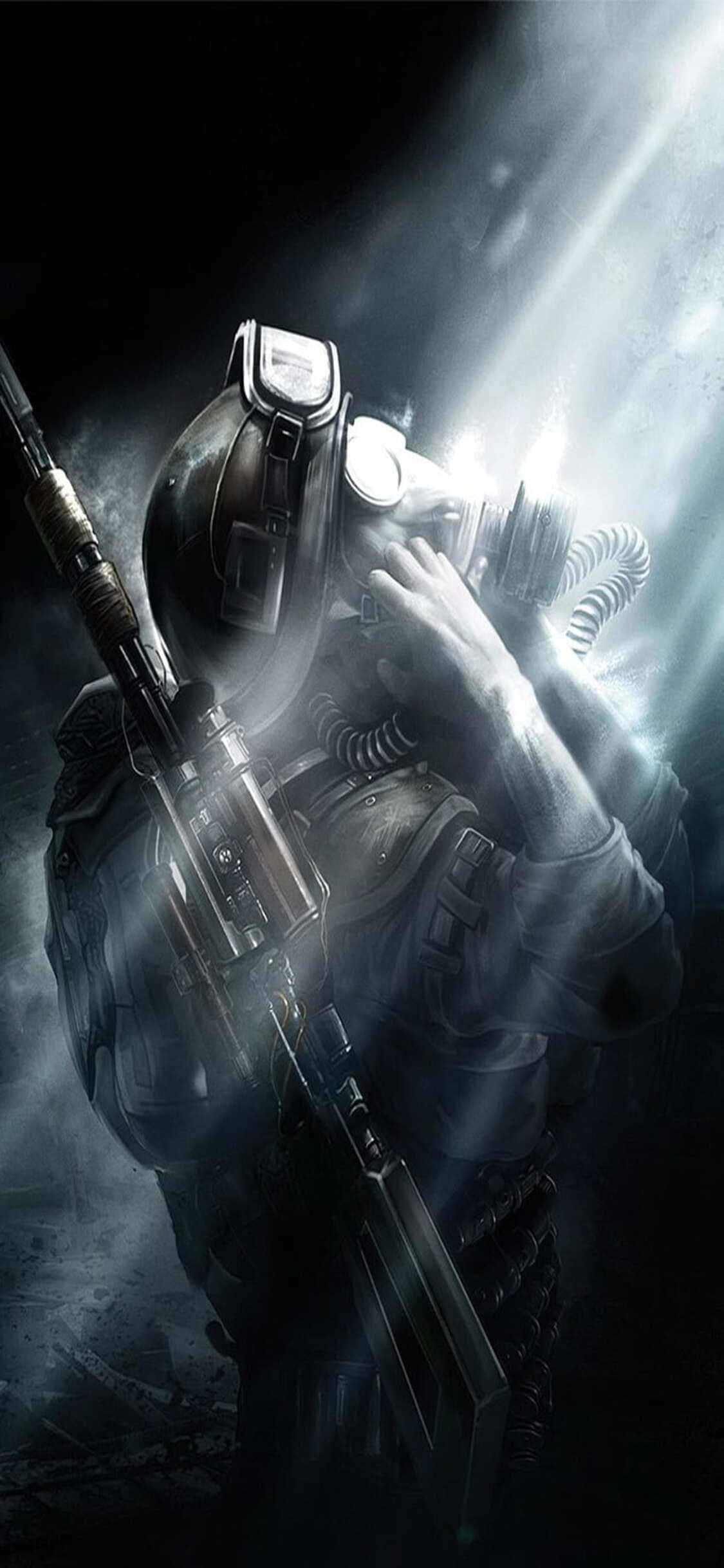 Stirrer på Stærkt Lys iPhone X Metro Last Light Baggrund Wallpapers