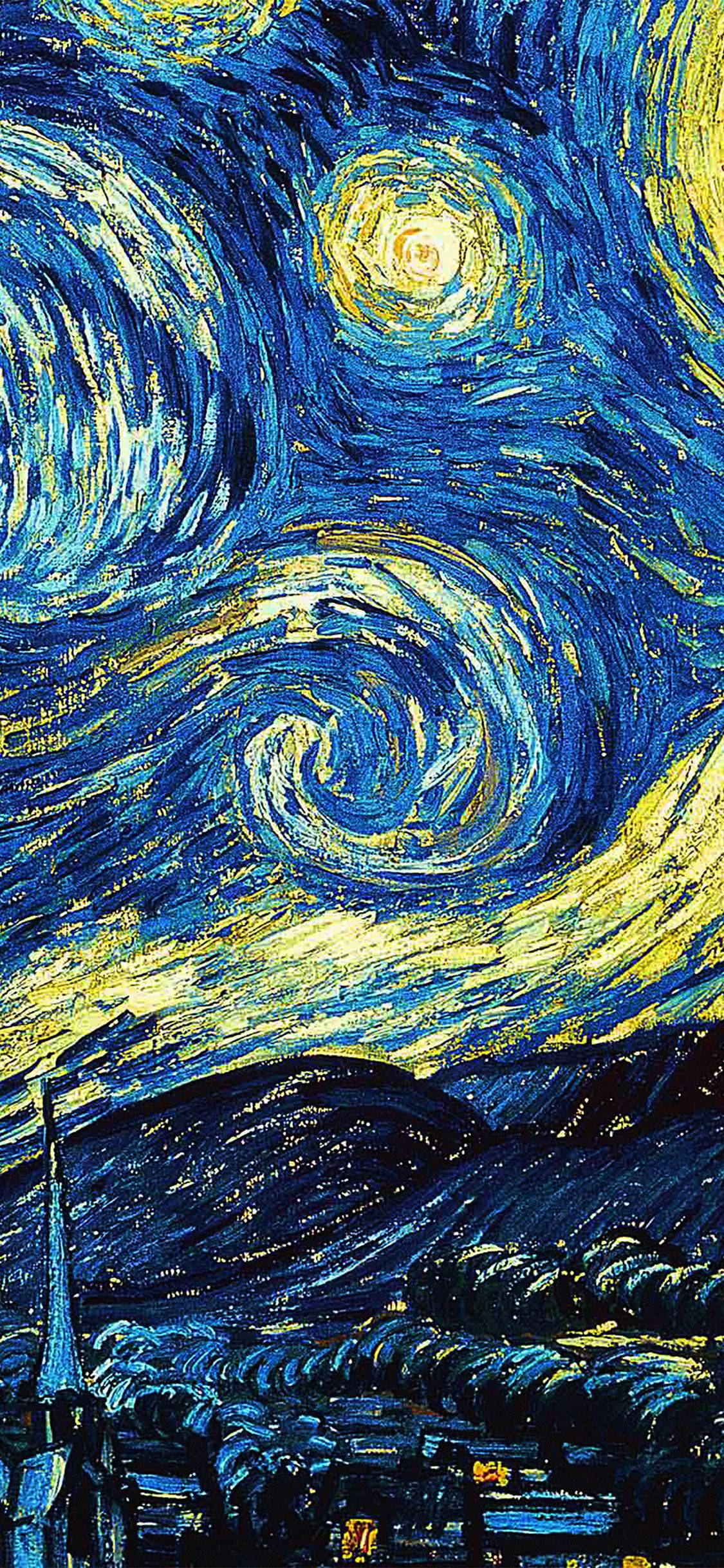 Stjernehimmel Berømte Malerier iPhone Wallpapers