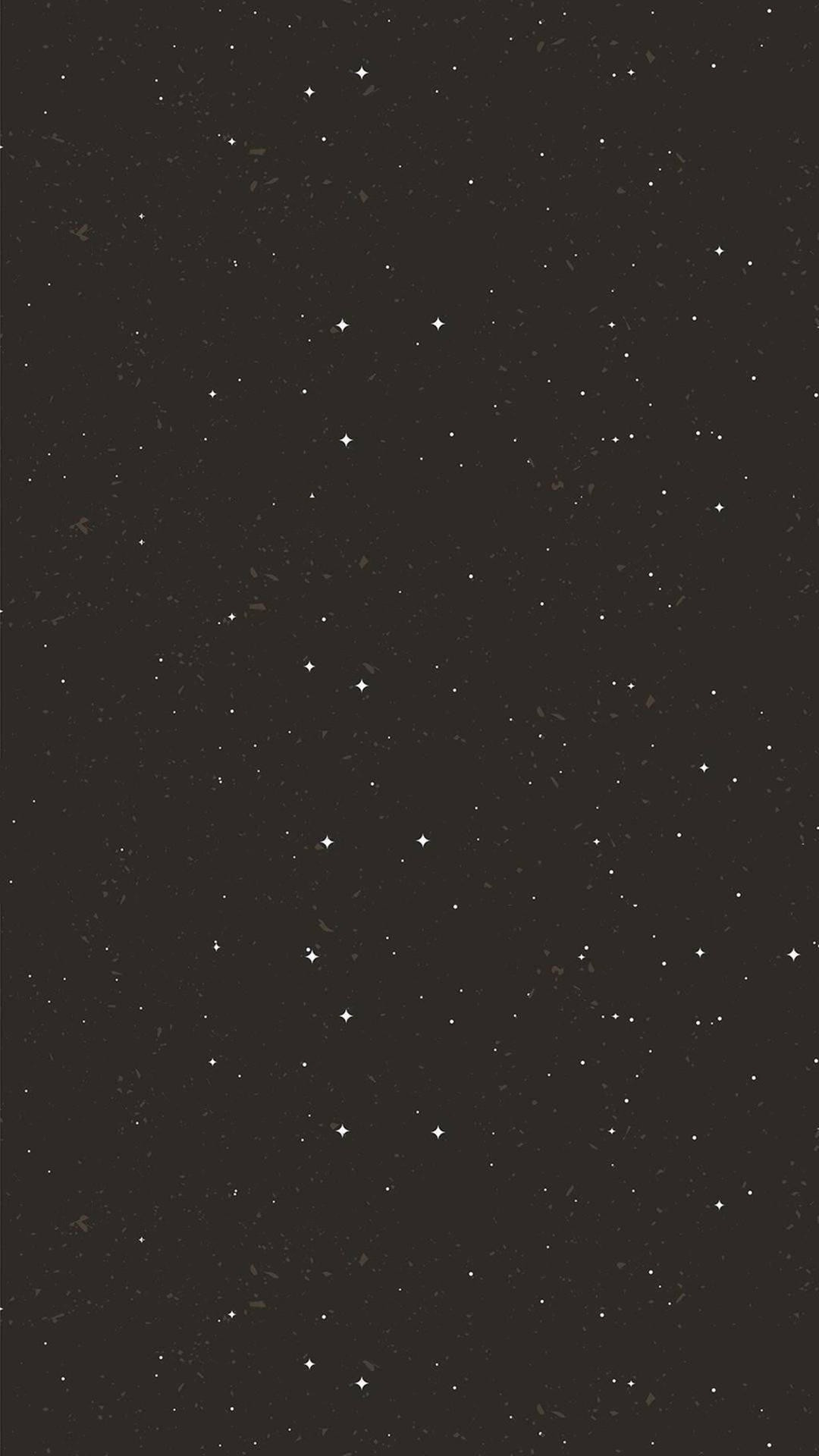 Stjernehimmel minimalistisk sort telefon — Æstetisk iPhone Wallpapers