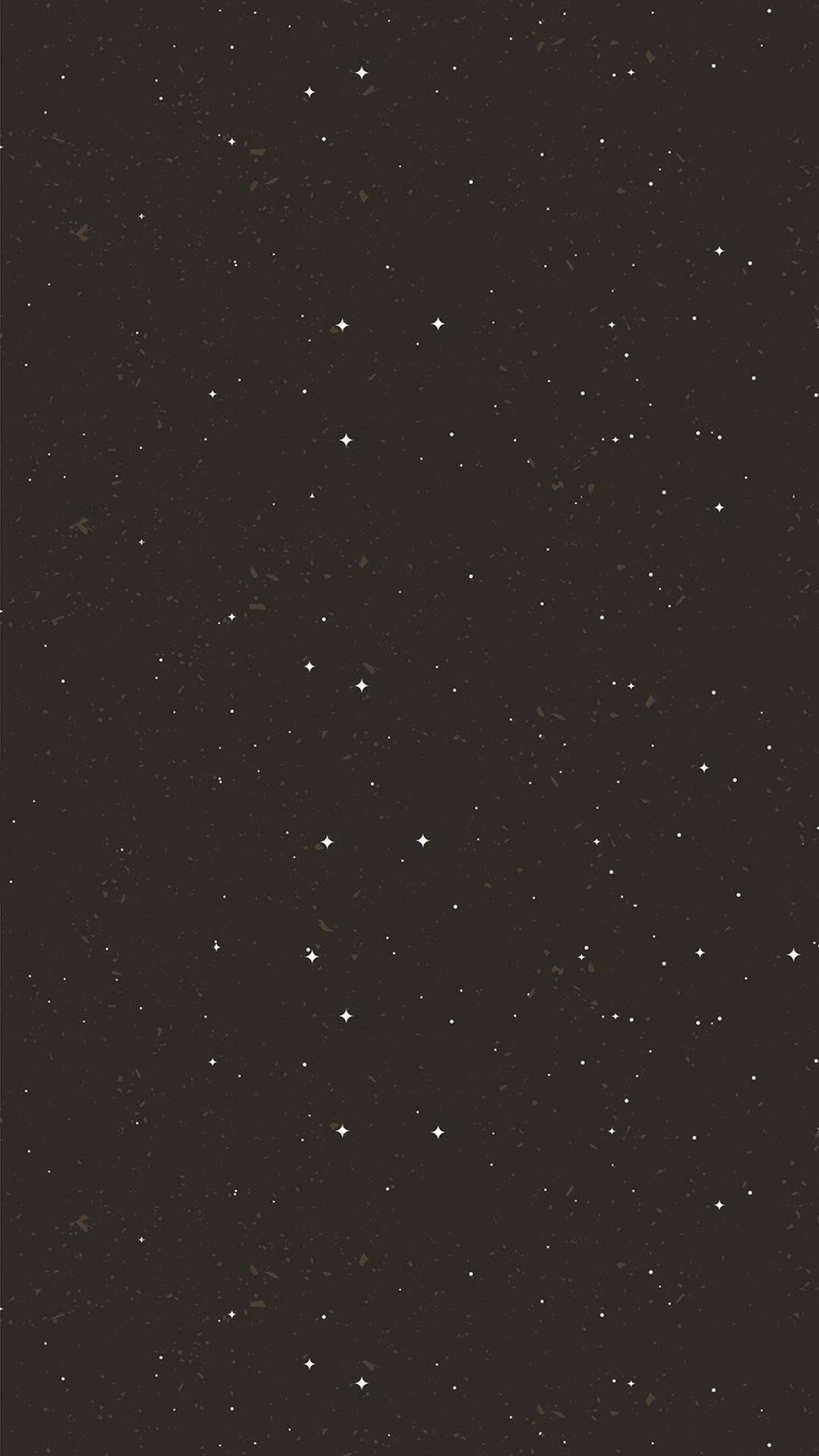 Stjernehimmel minimalistisk sort telefon Wallpapers