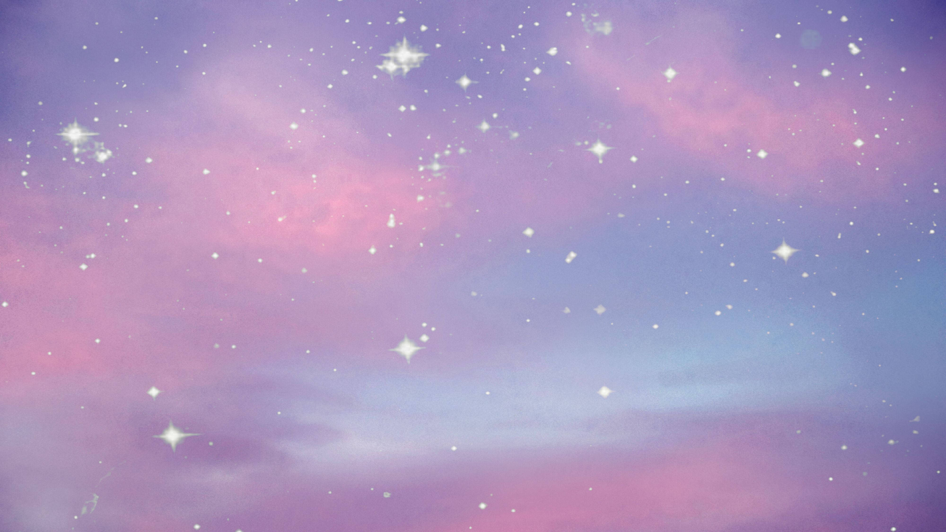 Stjernelyse Pastelhimler Smuk Æstetik Wallpapers