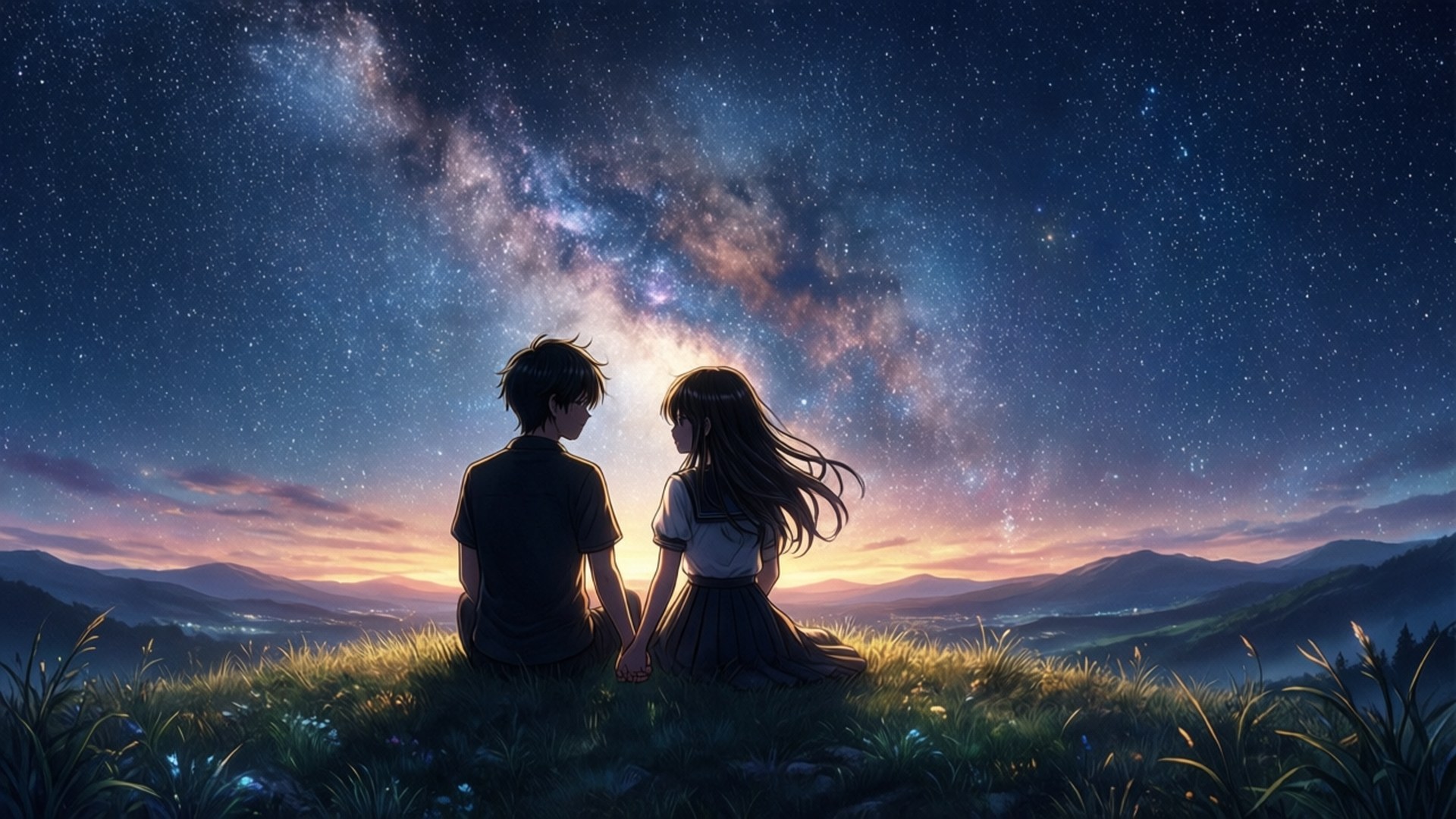 Stjernenat sammen Wallpapers