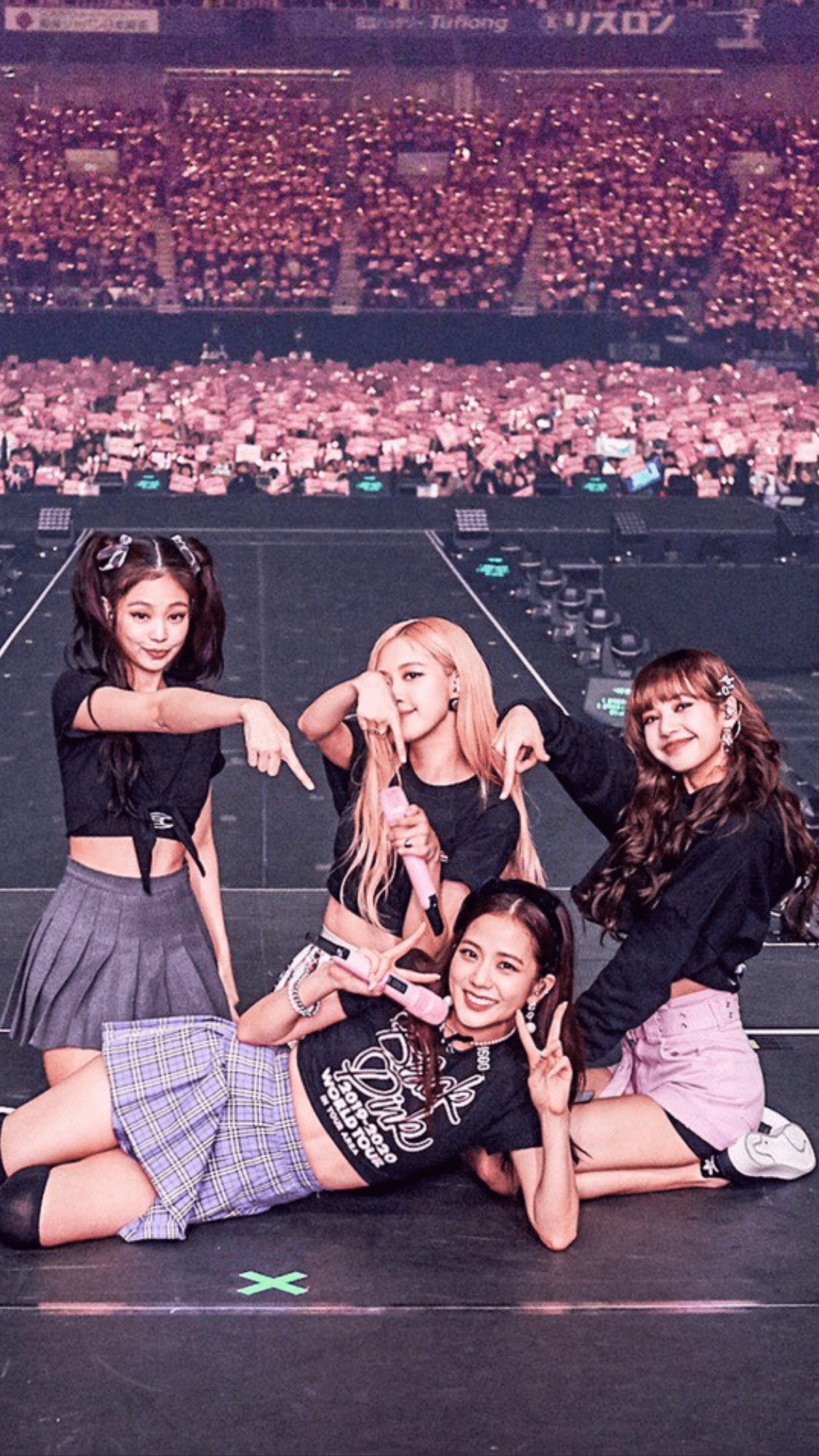 Stjernestil og energi - Blackpink i koncert Wallpapers