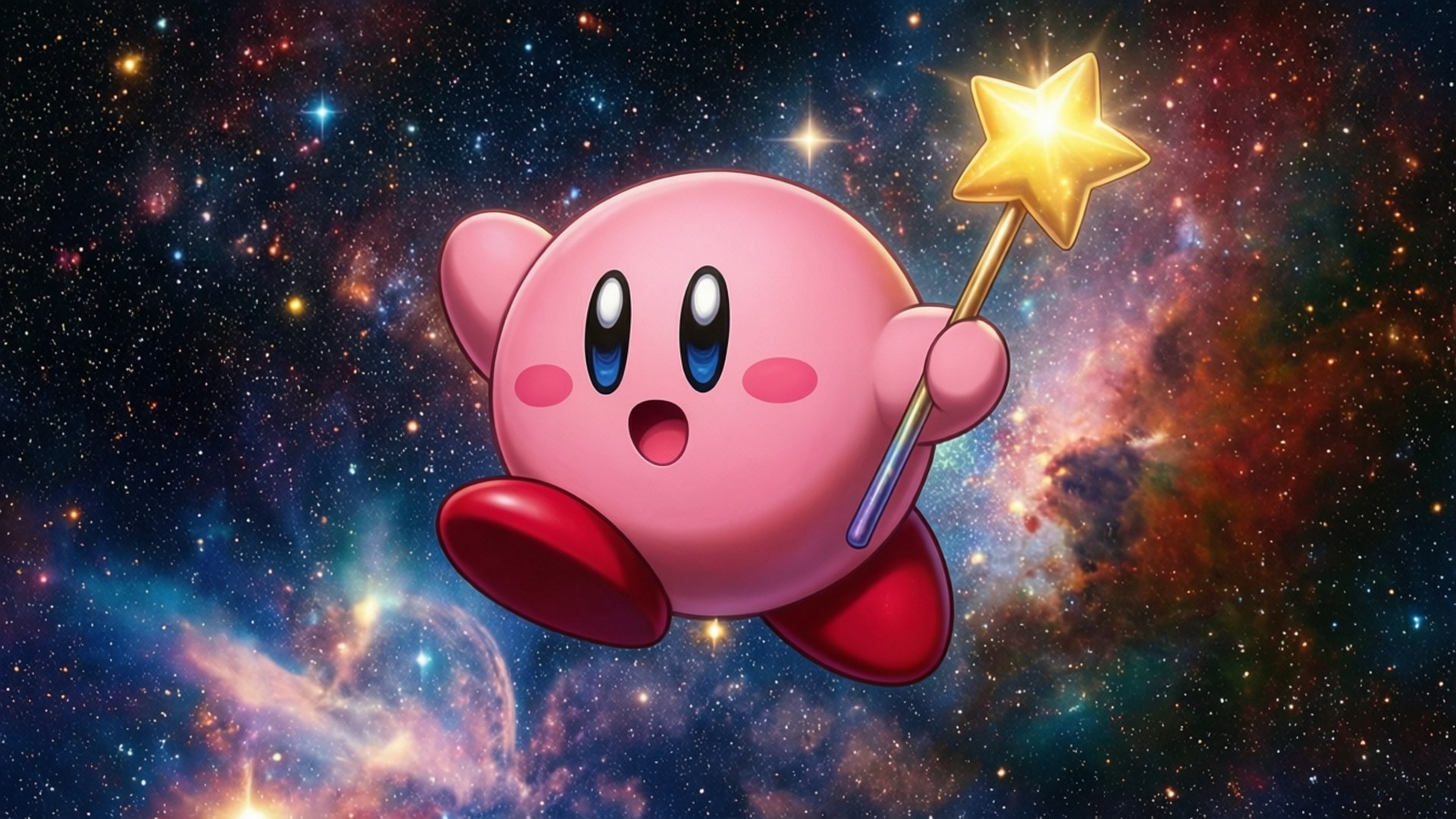 Stjernesvævende Kirby Wallpapers