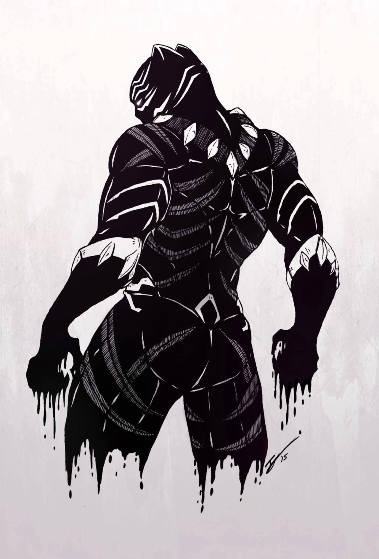 Stolt på jagt: Få et første glimt af Black Panther i dette Marvel-mesterværk. Wallpapers