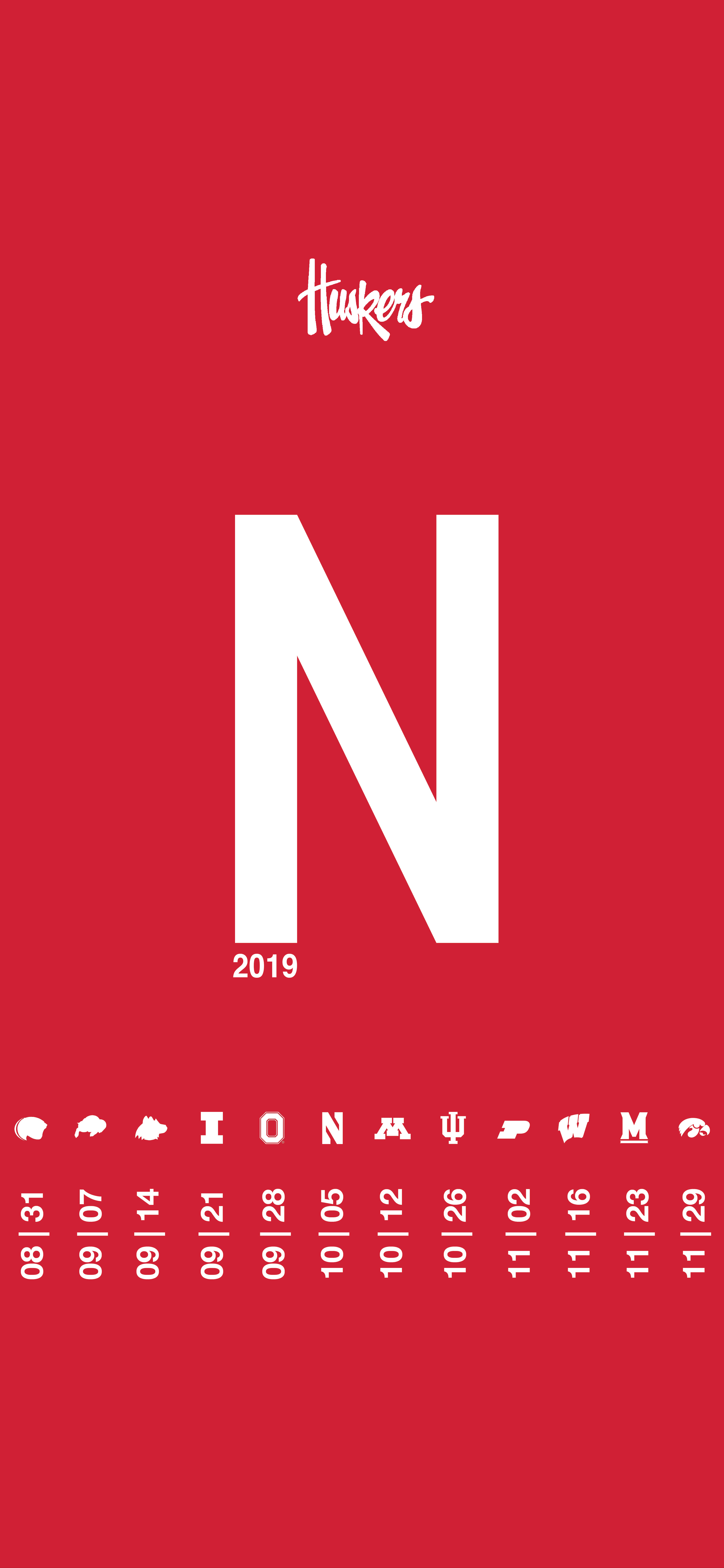 Stolte fans af Nebraska Huskers Wallpapers