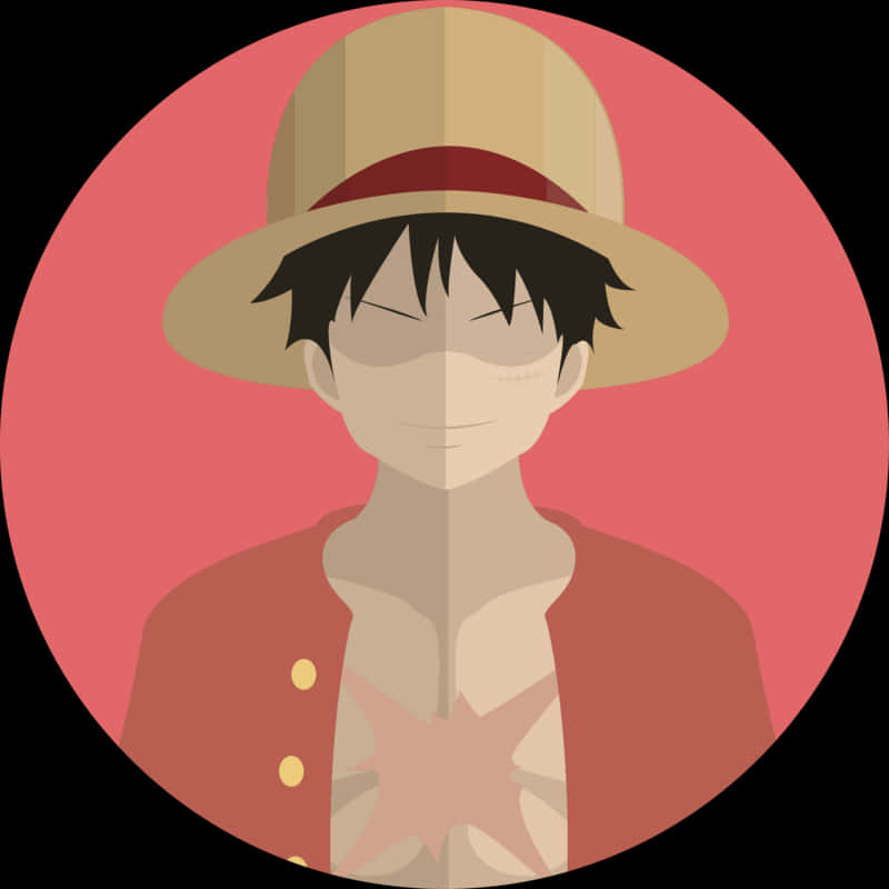 Stråhat Luffy vektorportræt Wallpapers