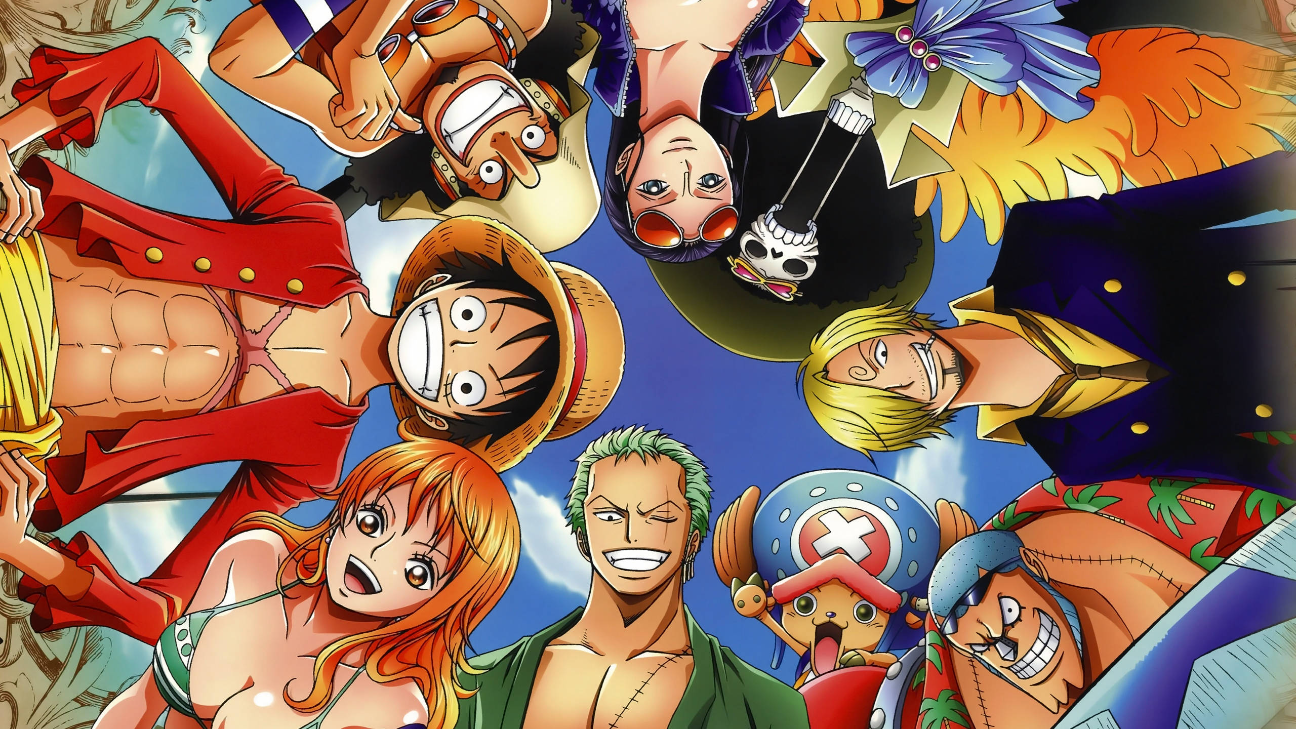 Stråhattene gruppe One Piece skrivebord Wallpapers