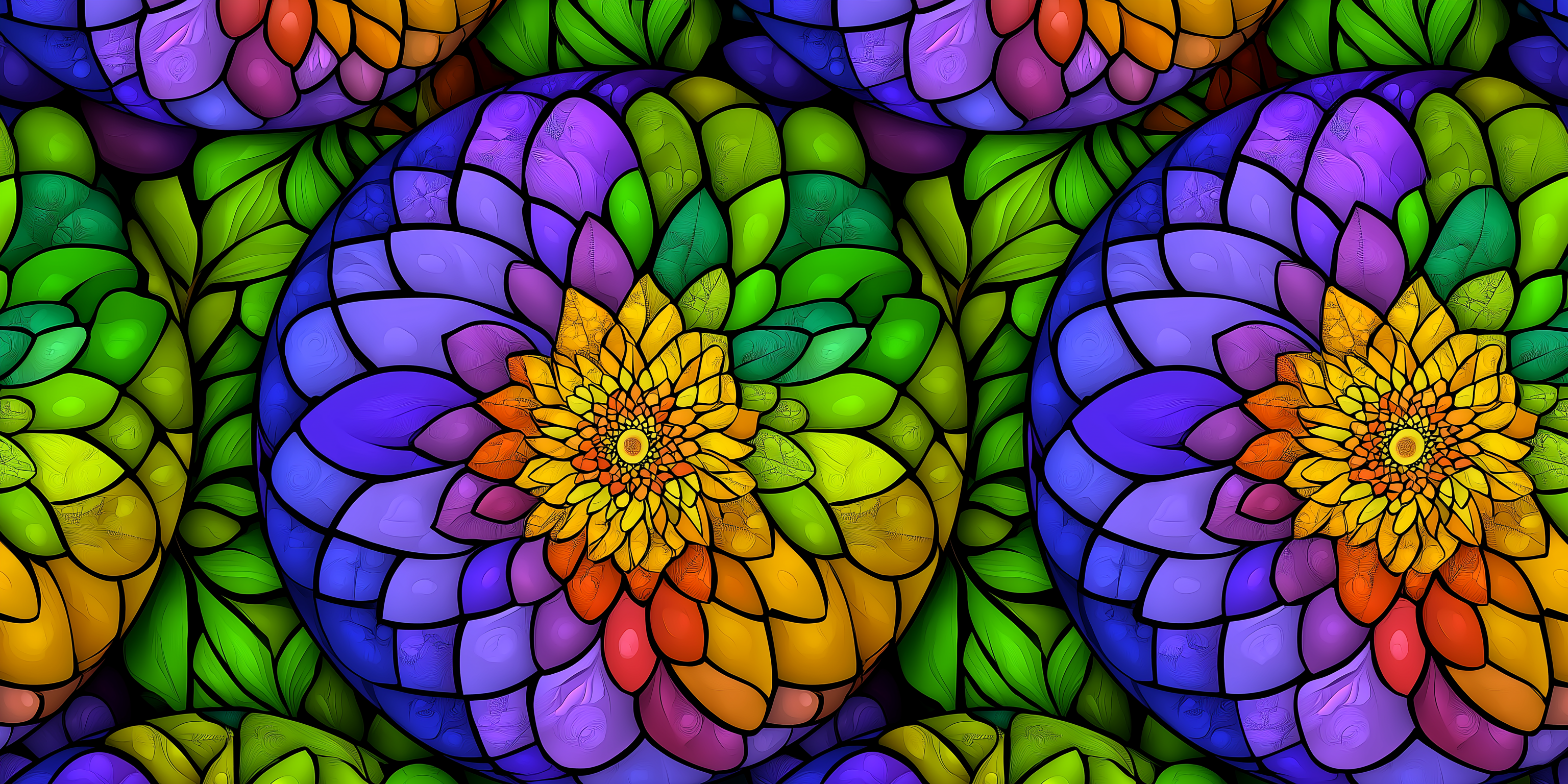 Strålende geometrisk kalejdoskop Wallpapers