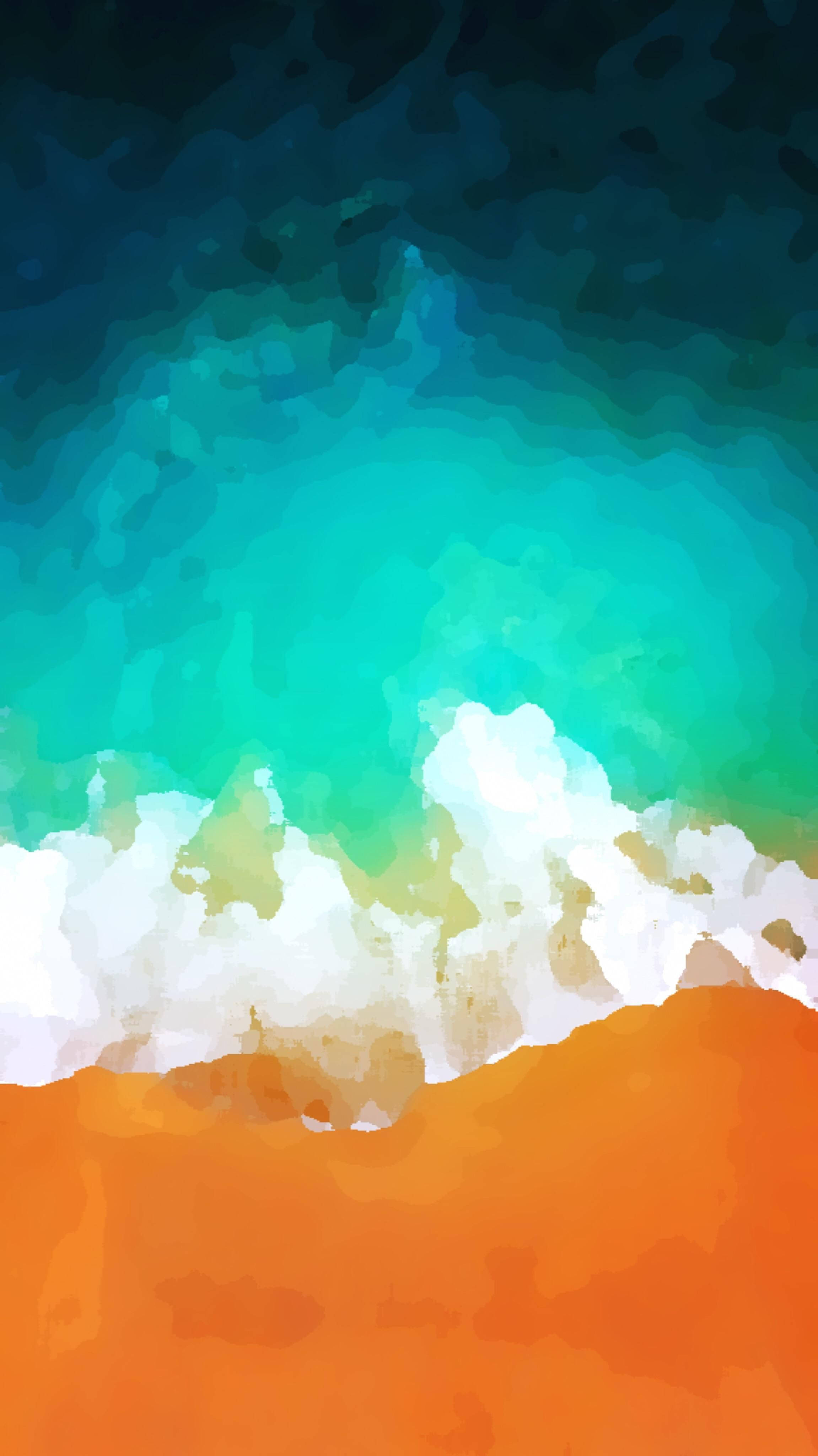 Strandmaleri kunst iPhone 11 cover Wallpapers