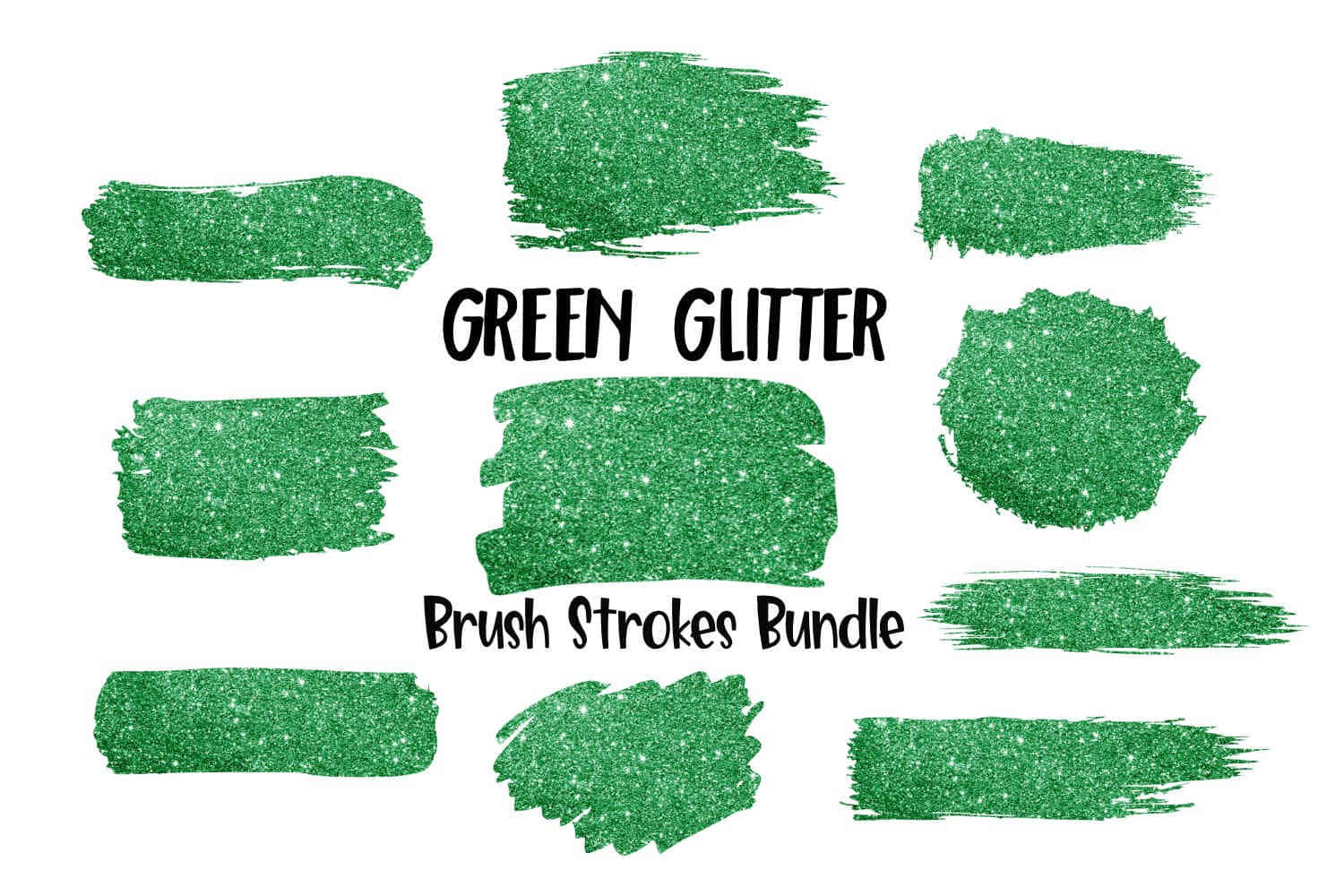 Strøg af grøn glitter baggrund til infografik Wallpapers