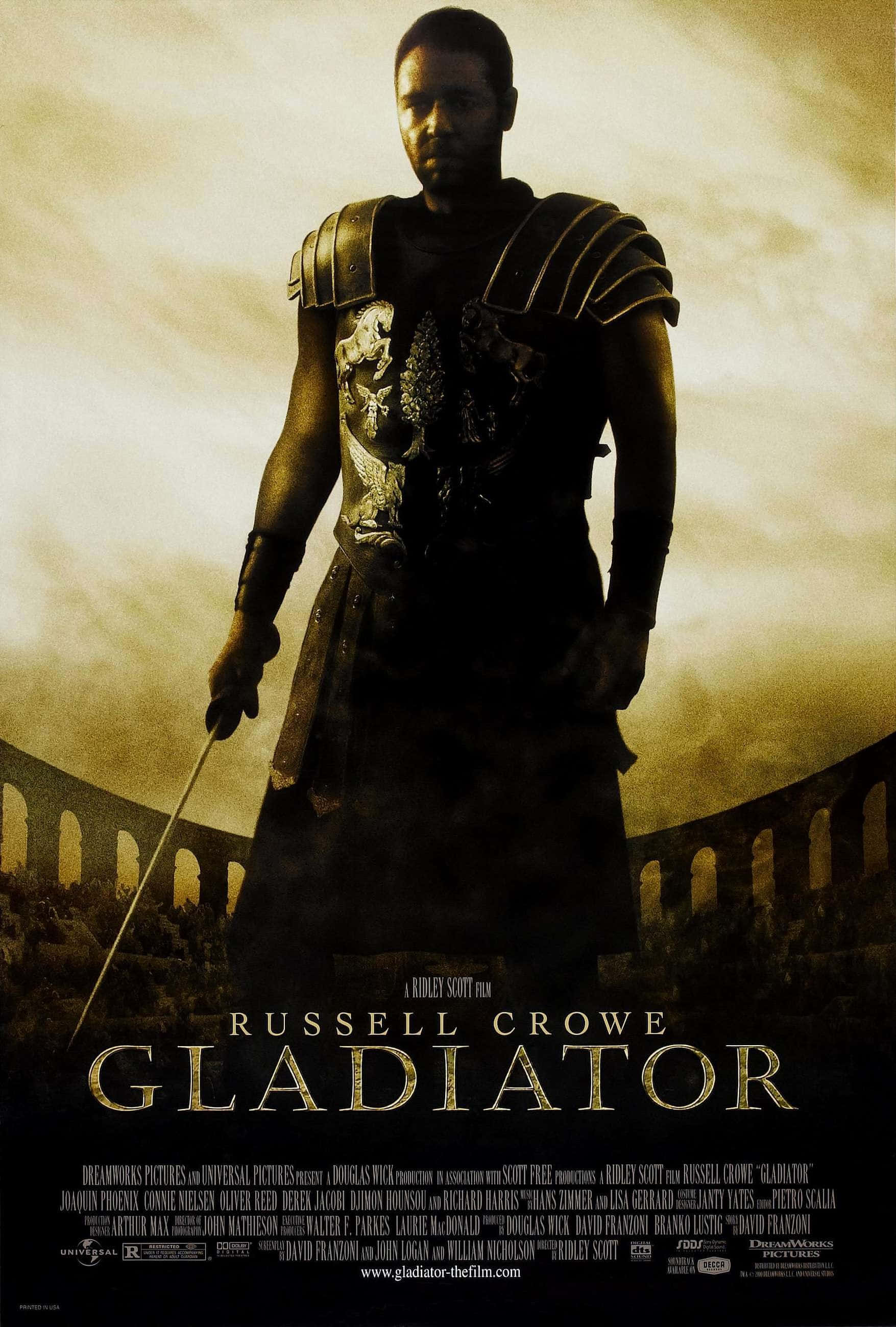 "Større end livet: Maximus Decimus Meridius i den episke gladiatorfilm "Gladiator" Wallpapers