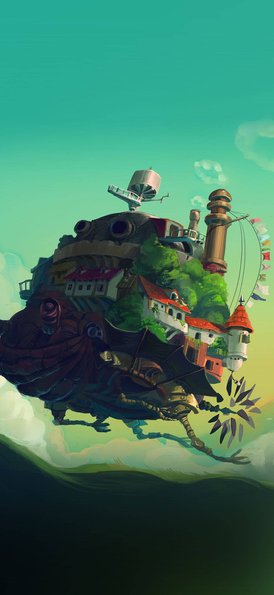 Studio Ghibli iPhone Howl's Moving Castle Wallpapers