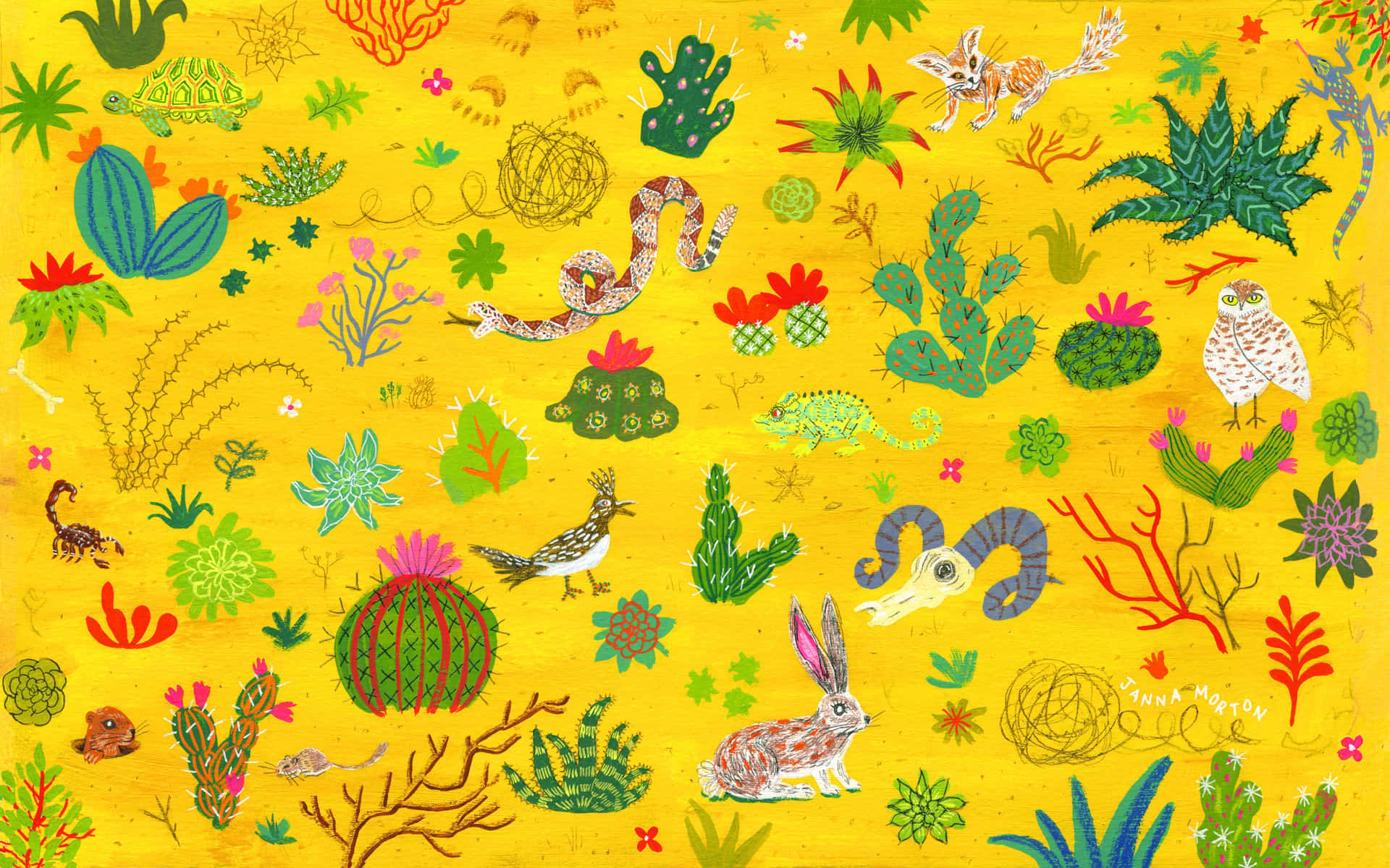 Sukkulenter Doodle Tumblr Laptop Wallpapers