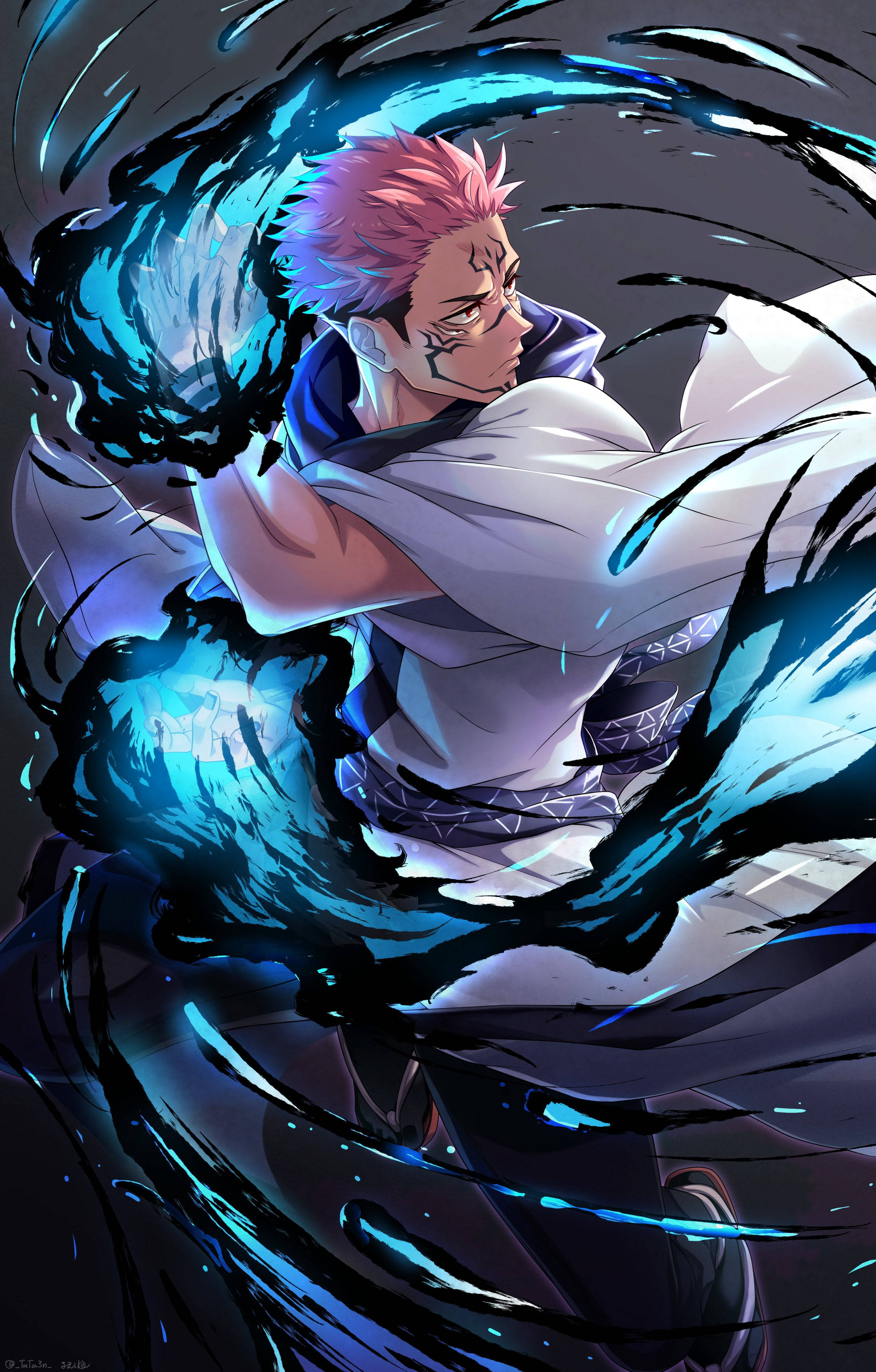 Sukuna Flamme Teknik Wallpapers