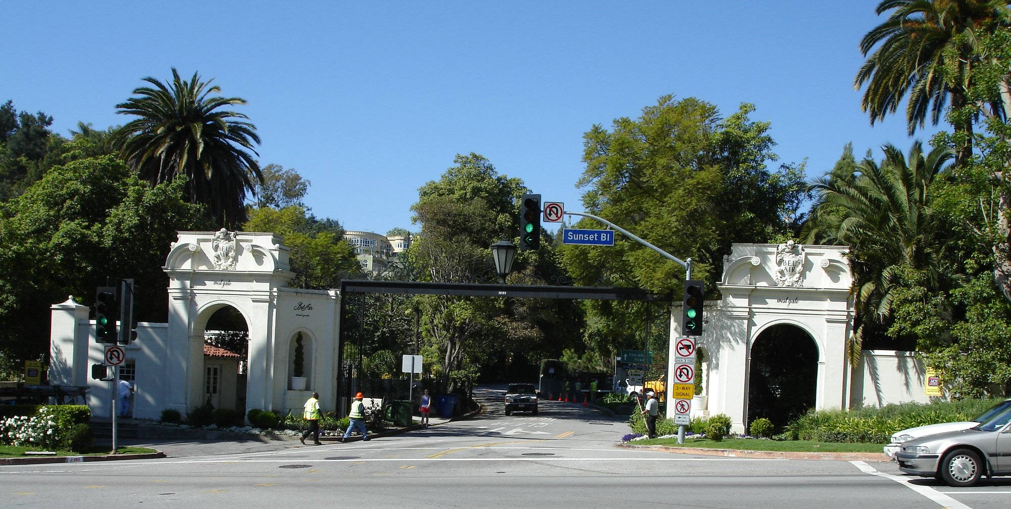 Sunset Boulevard Bel-Air-indgang Wallpapers