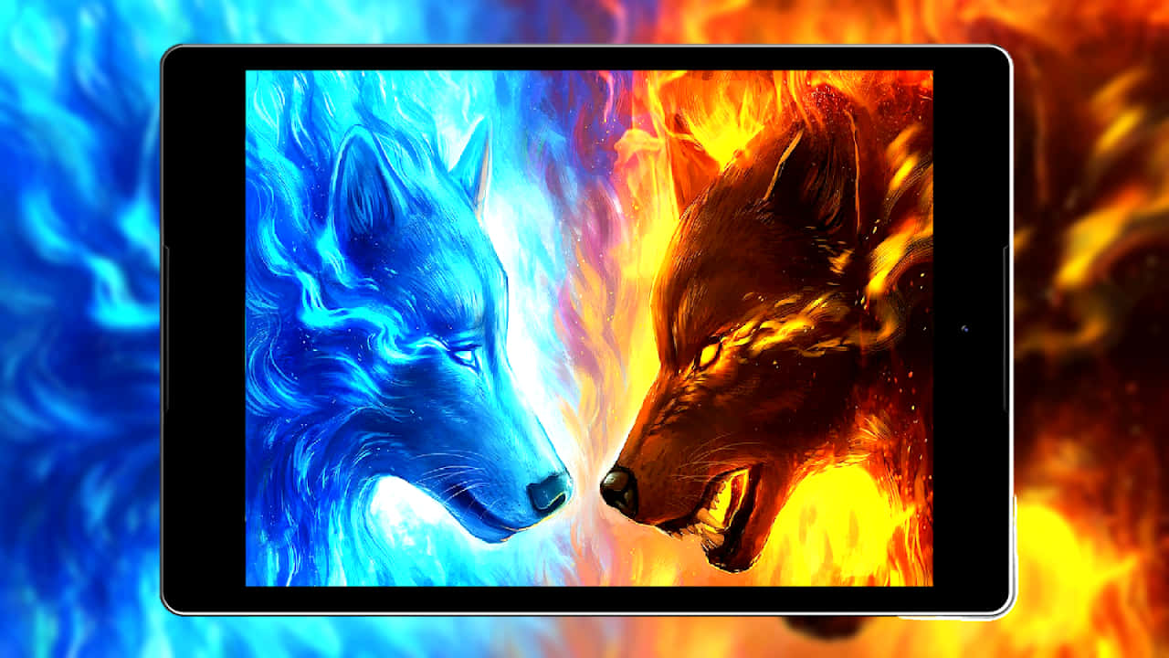 Super Cool Wolf - En hylende god baggrund Wallpapers