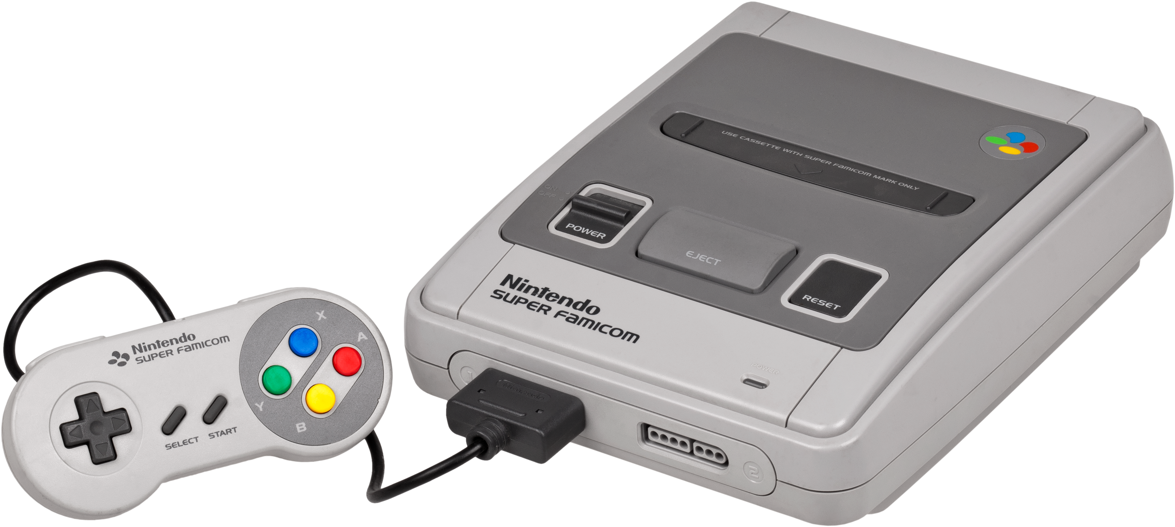 Super Famicom konsol og controller Wallpapers