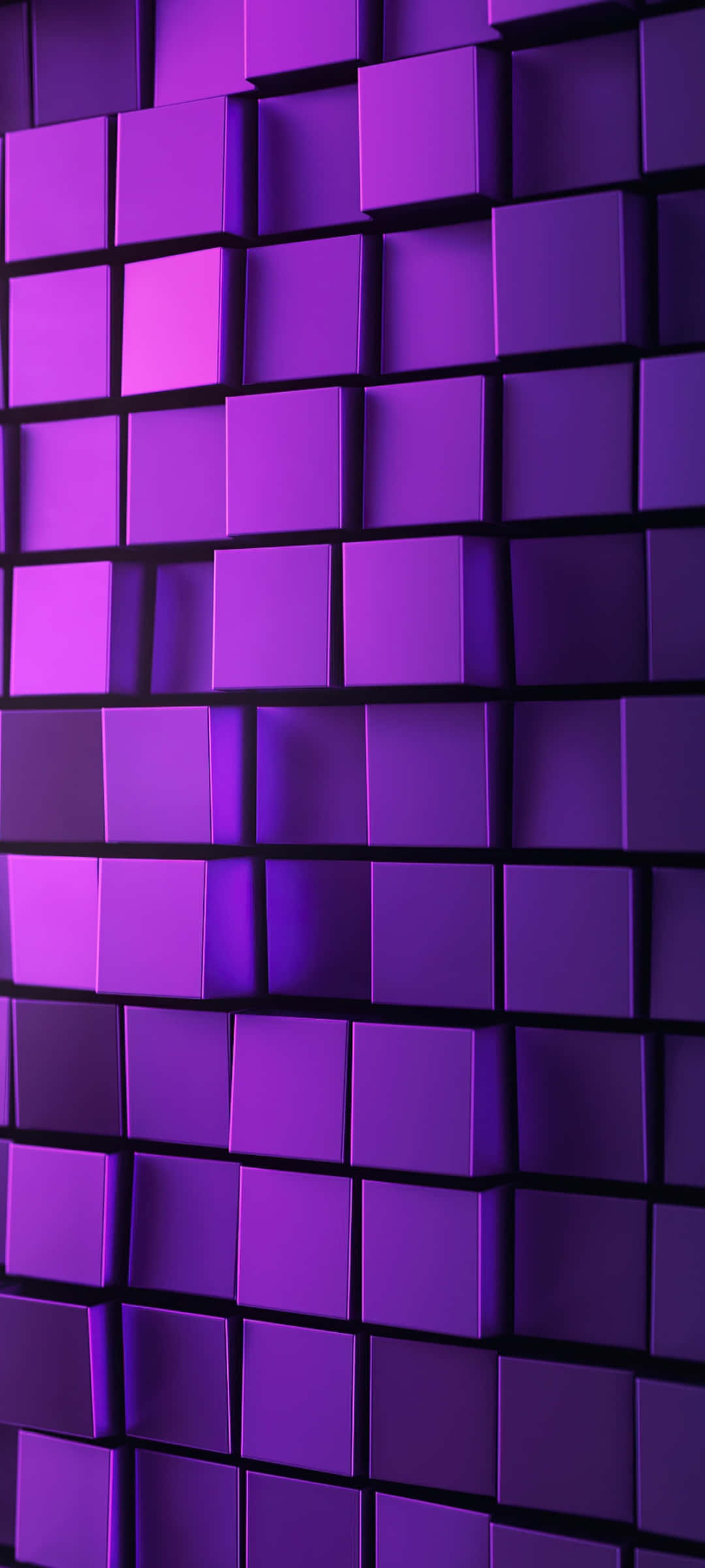 Super fede 3D lilla firkantede blokke Wallpapers
