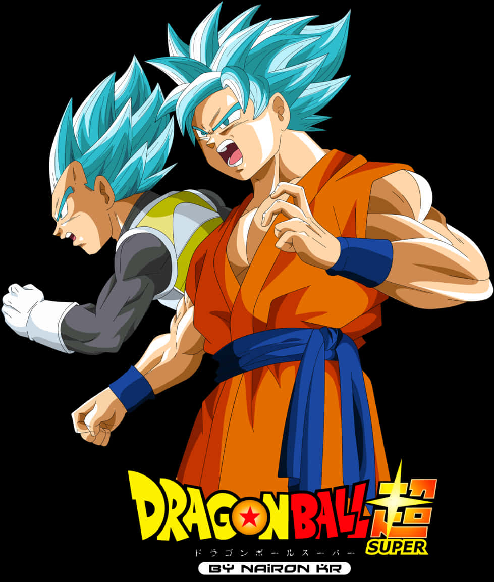 Super Saiyan Blå Goku og Vegeta Dragon Ball Super Wallpapers
