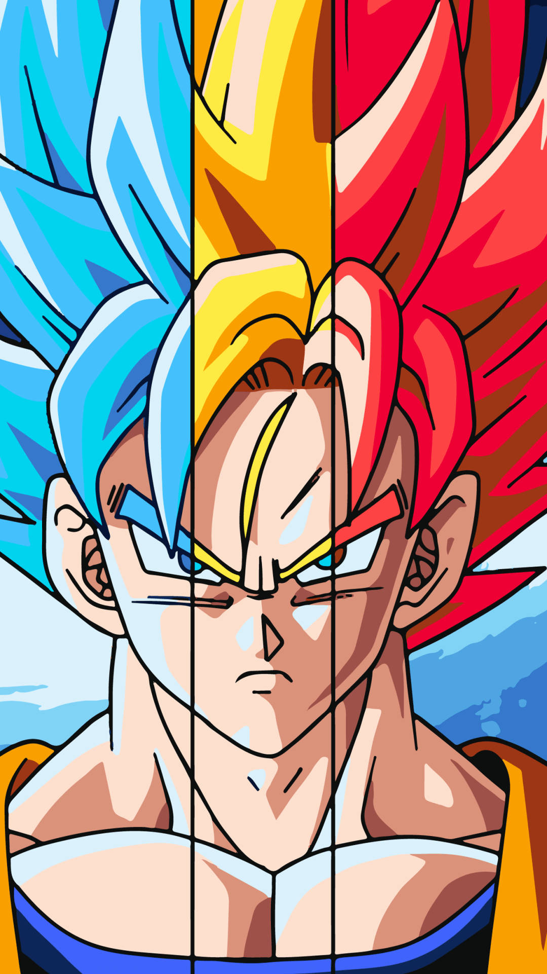 Super Saiyan Goku udløser sin kraft i Dragon Ball Z Wallpapers