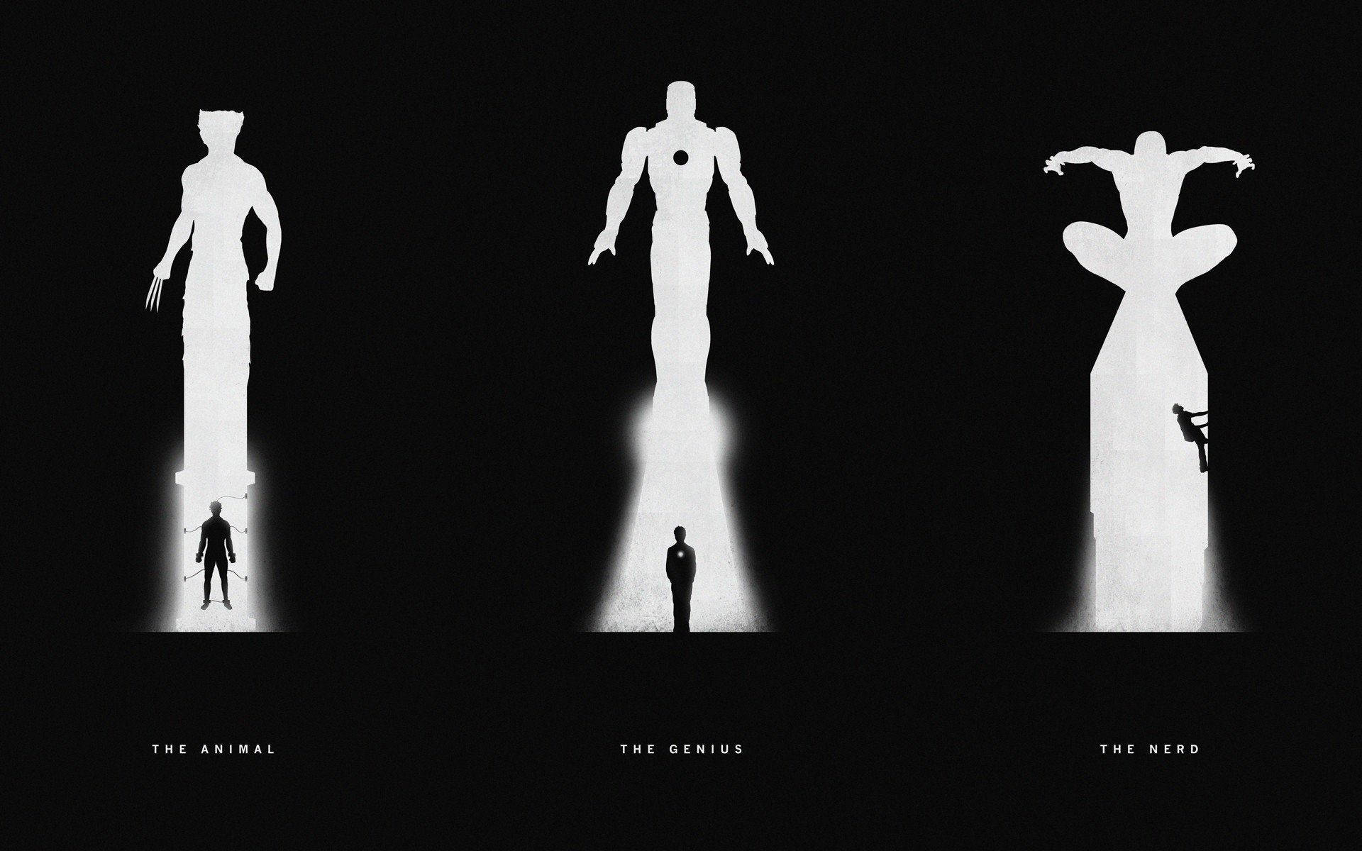 Superhelte inspireret af skygger og refleksioner Wallpapers