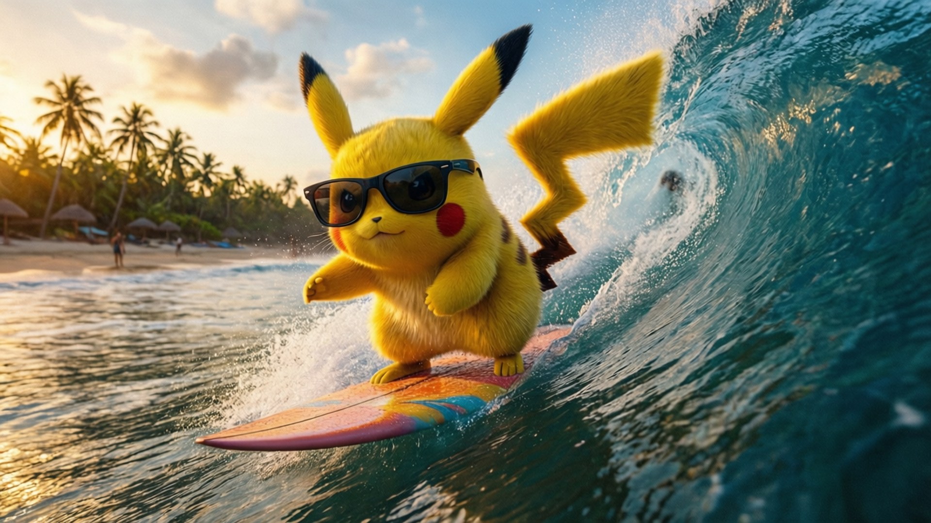 Surfende Pikachu Wallpapers