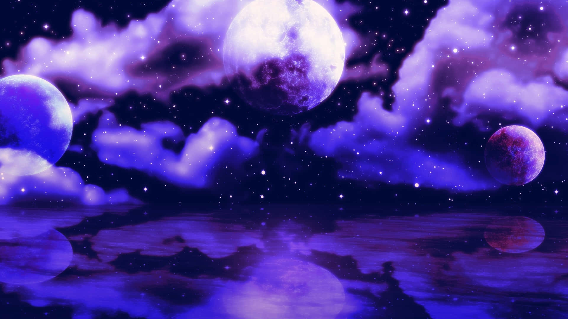 Svæv gennem nathimlen med Midnight Wallpapers