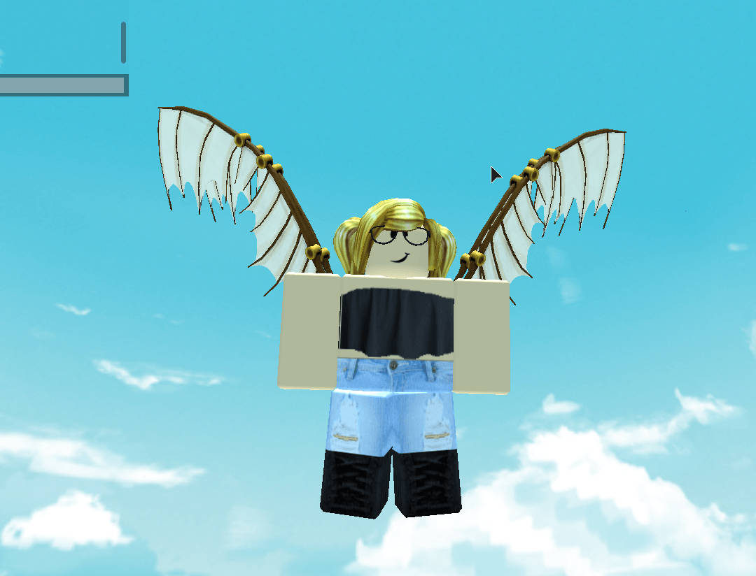 Fantastisk baggrundsbillede af 3D-avatar fra Roblox onlinespil. — Roblox Wallpapers