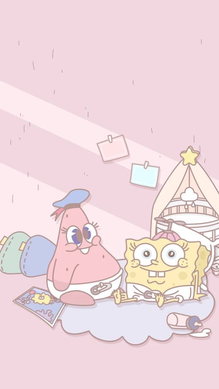 SvampeBob og Patrick blød æstetik Wallpapers
