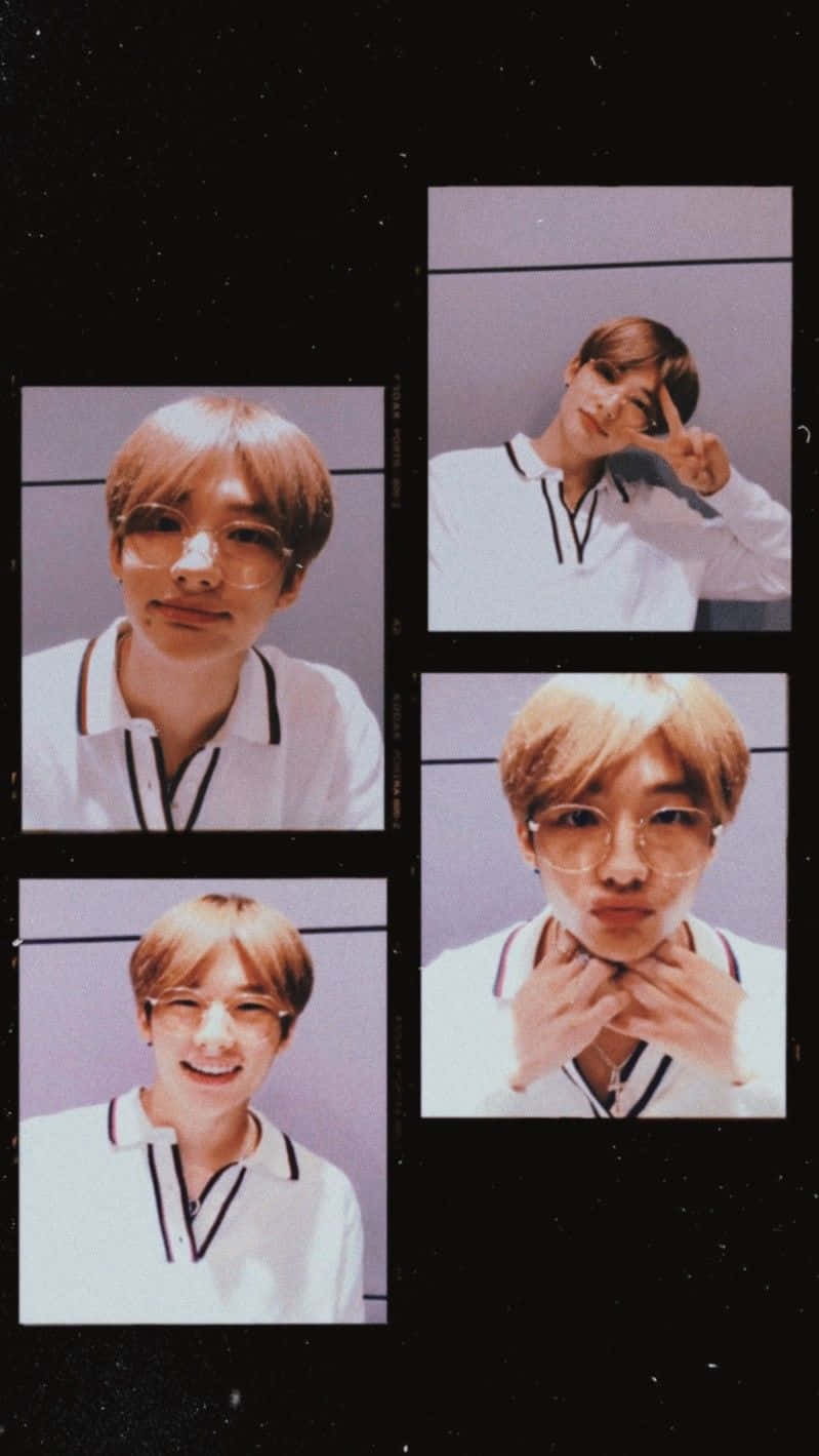Sydkoreanske rapper Hyunjin yndige positurer Wallpapers