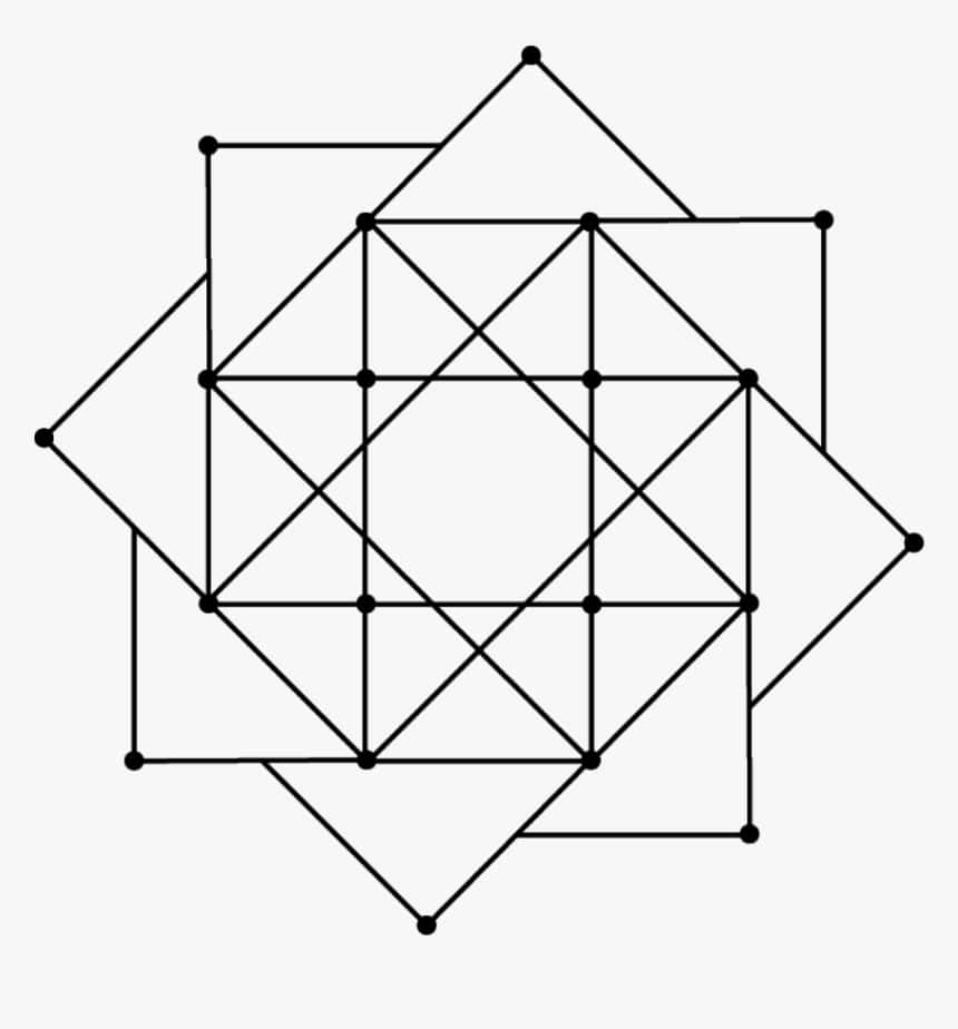 Symmetriske trekanter danner en geometrisk form Wallpapers