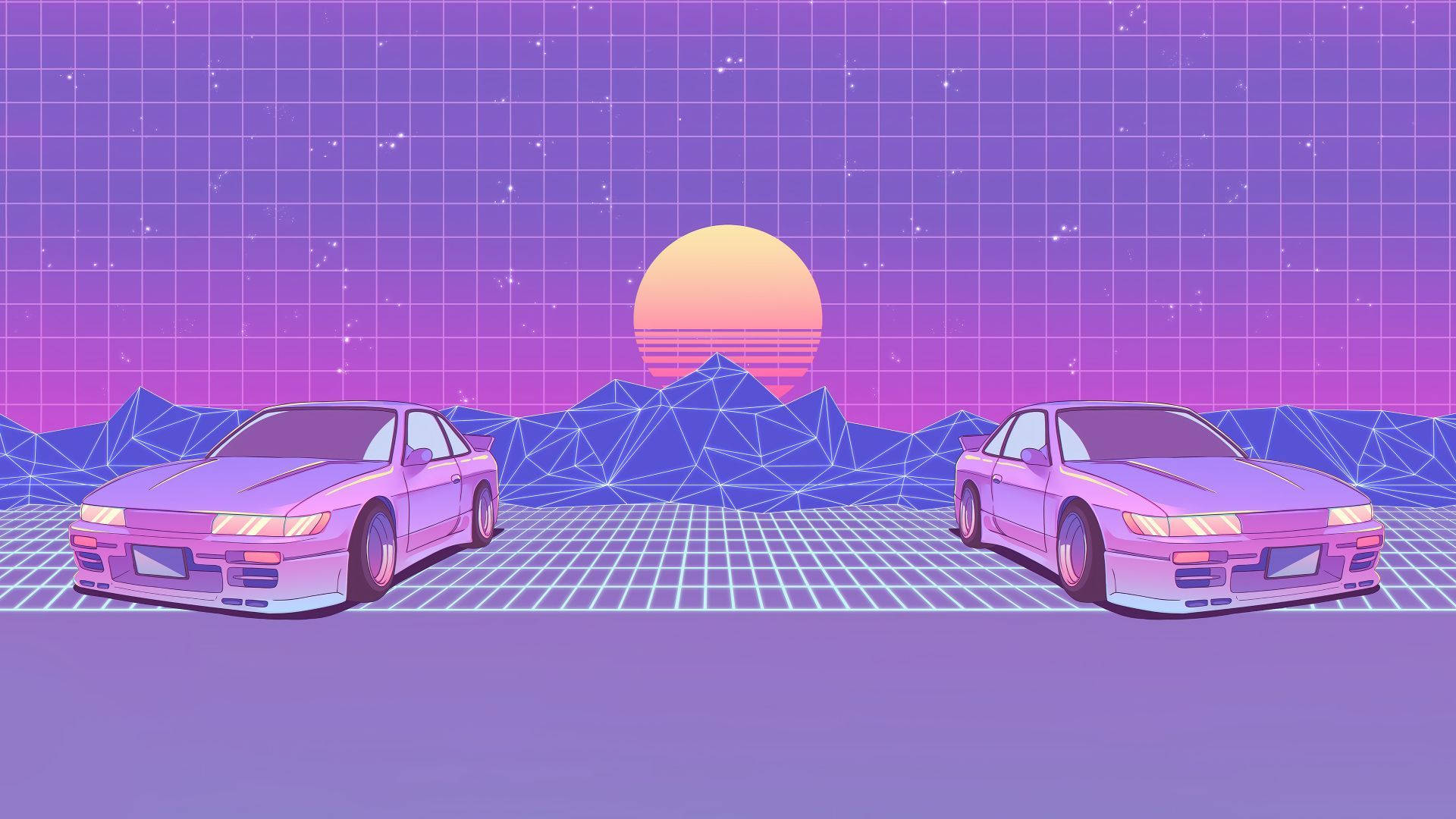 Synthwave JDM æstetik Wallpapers