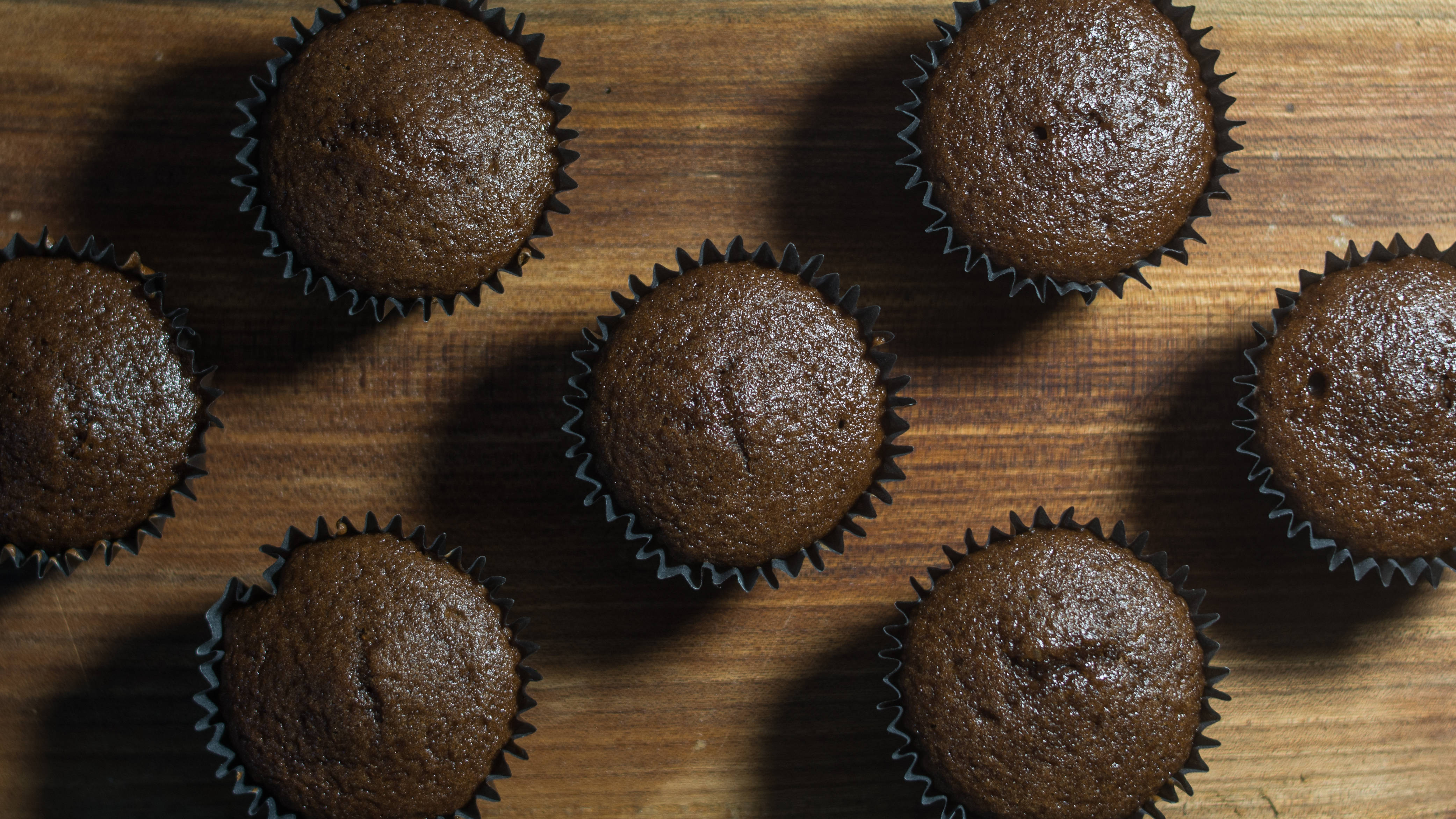 Syv sorte muffins Wallpapers