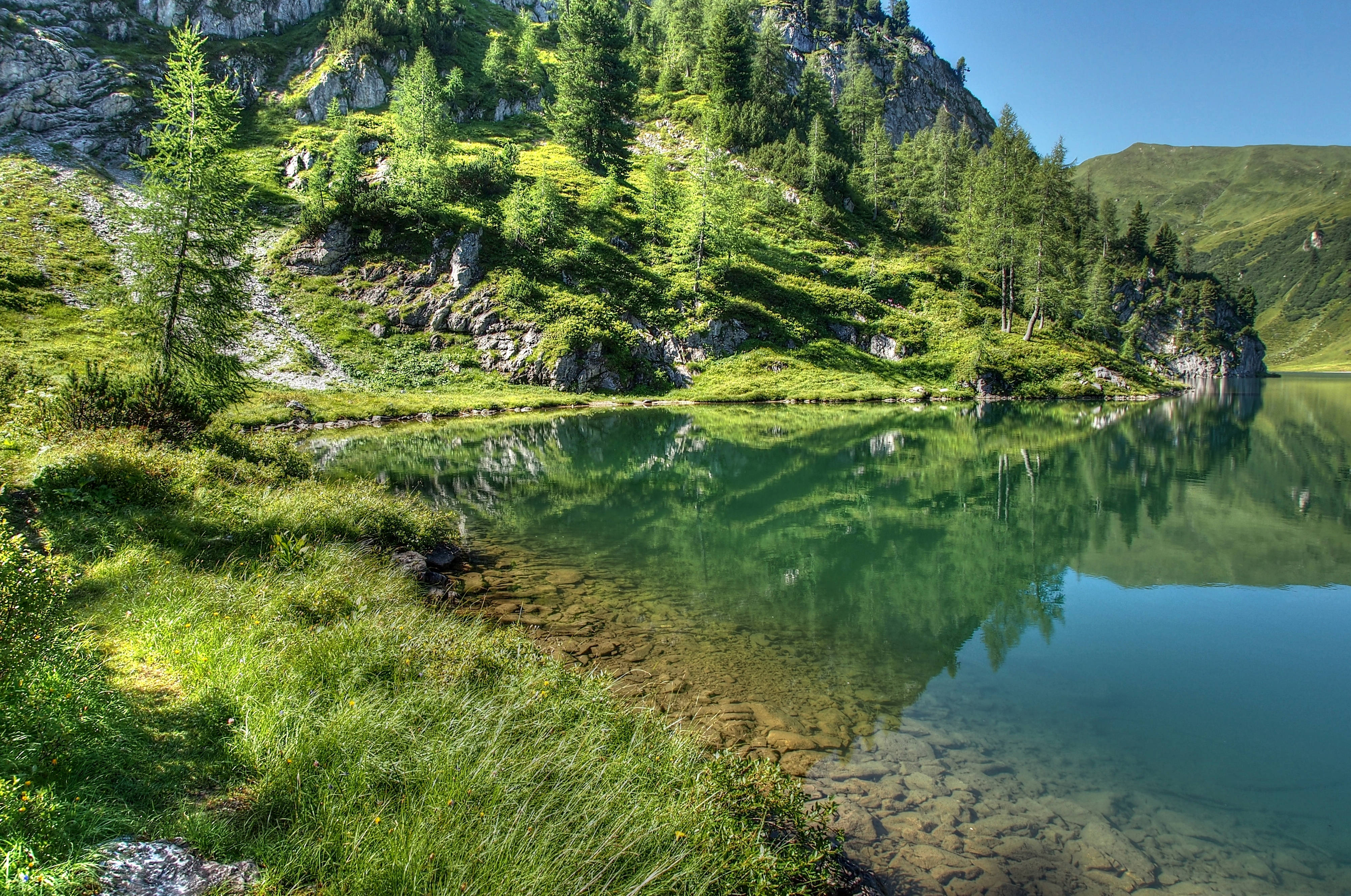 Tag en virtuel pause i bjergene Wallpapers