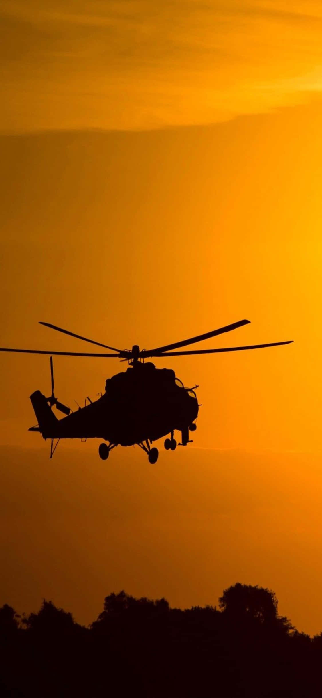 Tag på vingerne med den nye iPhone XS helikopter Wallpapers