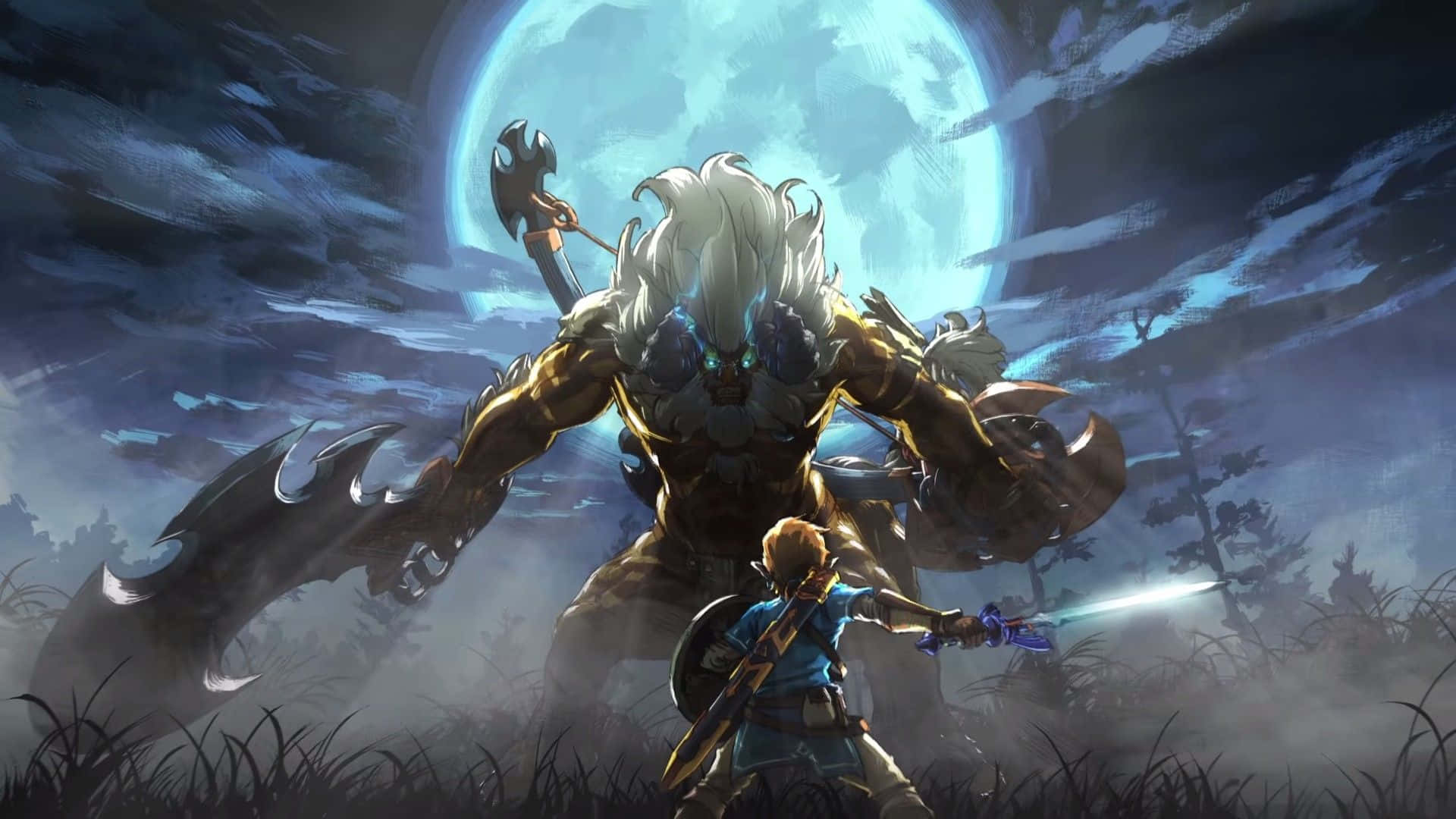 Tag med Link på en episk rejse i Legend Of Zelda. Wallpapers