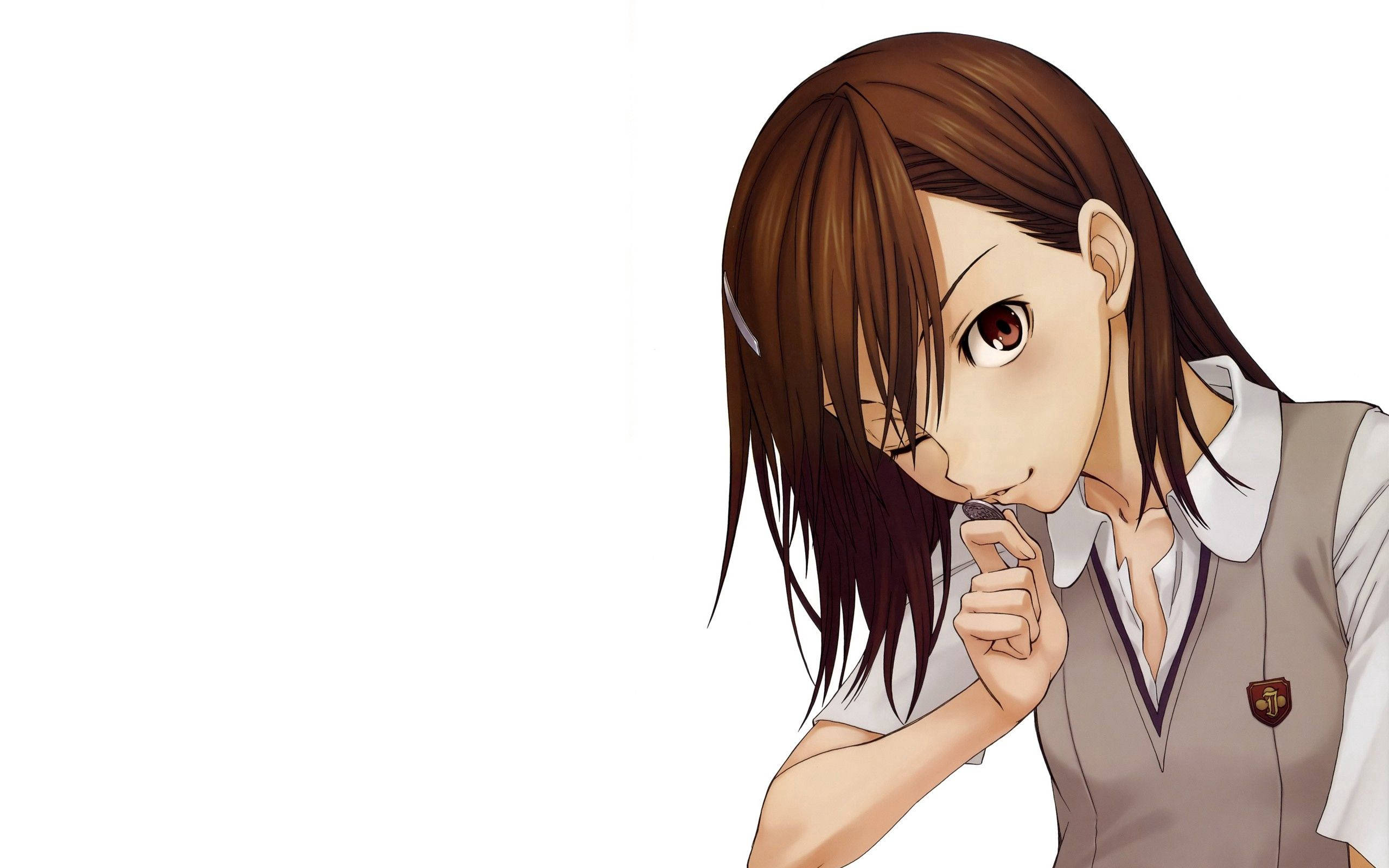 Tag med på rejsen med Mikoto Misaka Wallpapers