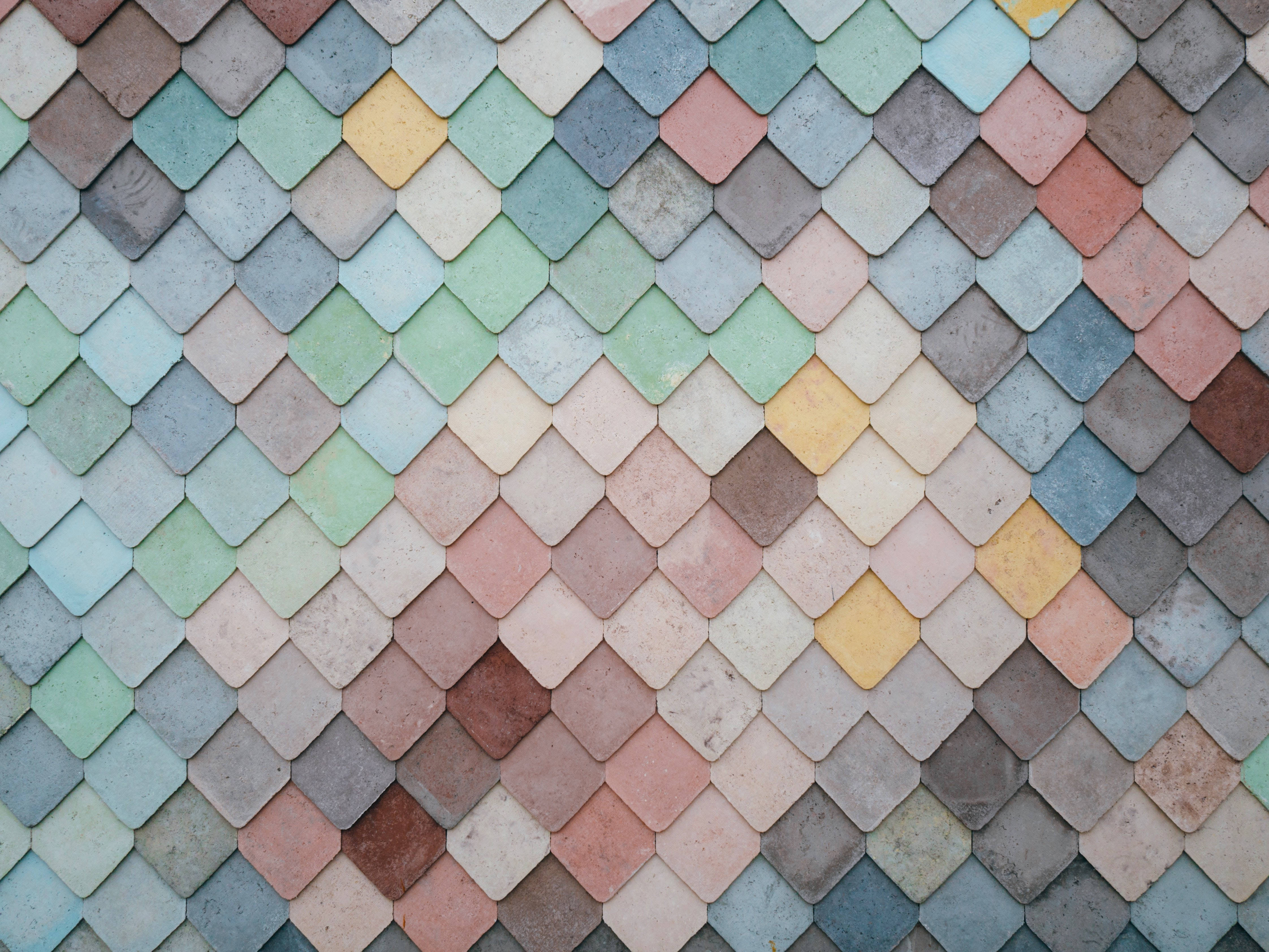 Tagsten i æstetisk mønster Wallpapers