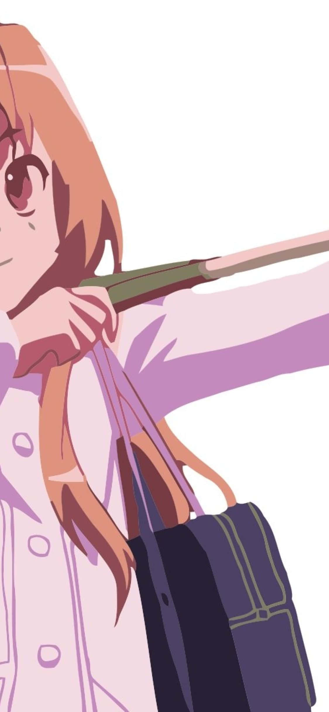 Taiga Aisaka, den energiske og målrettede heltinde fra anime-serien Toradora! Wallpapers