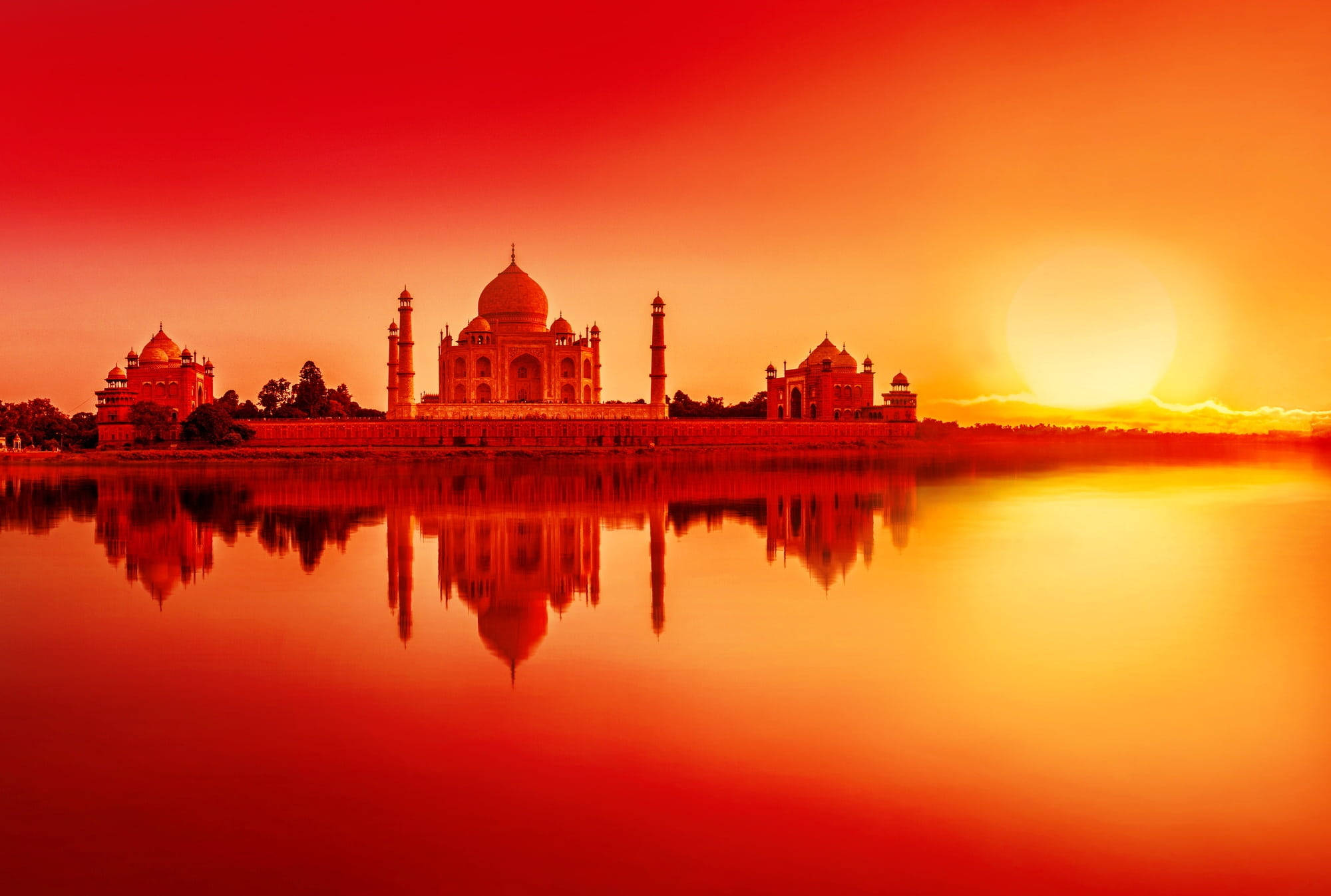 Taj Mahal smuk solnedgang Wallpapers