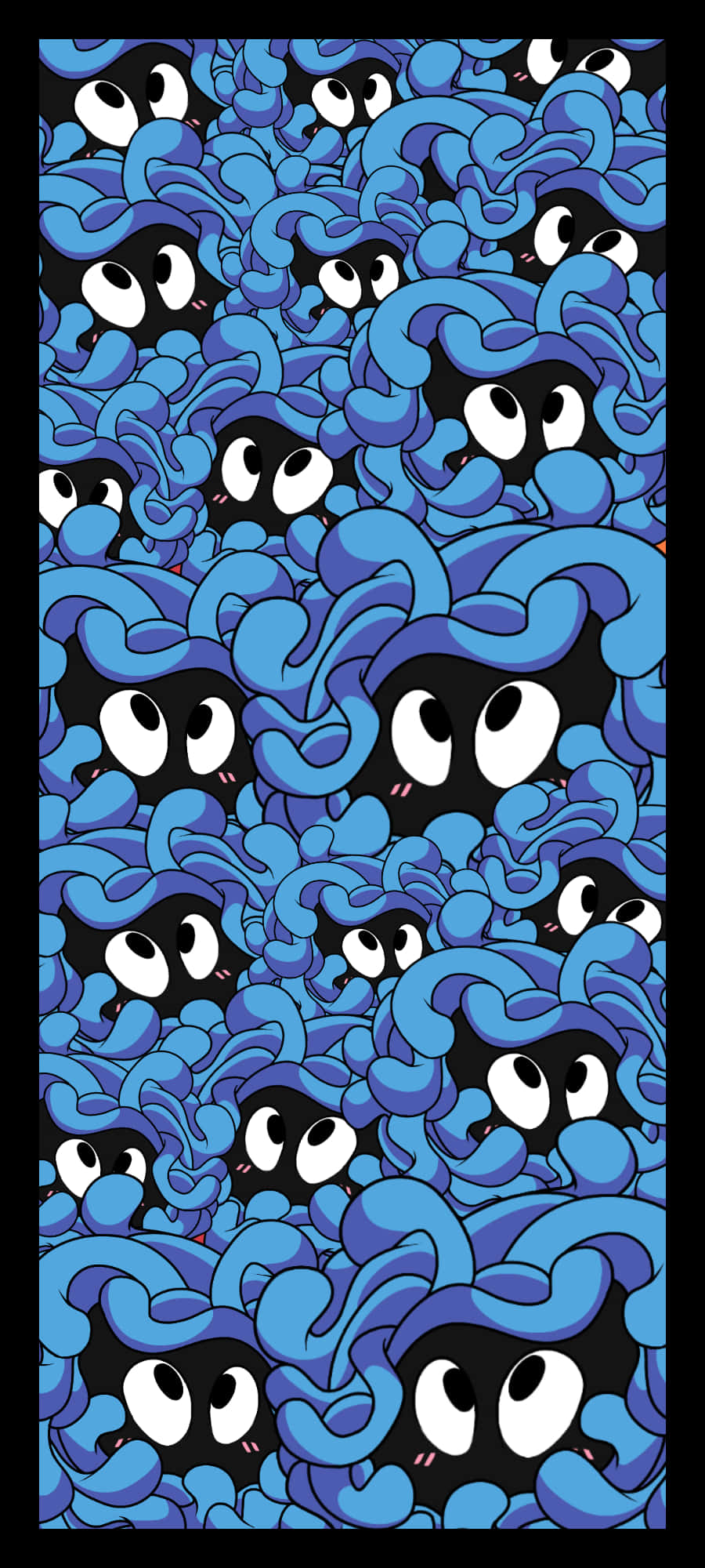 Tangela Ansigter Mønster Wallpapers