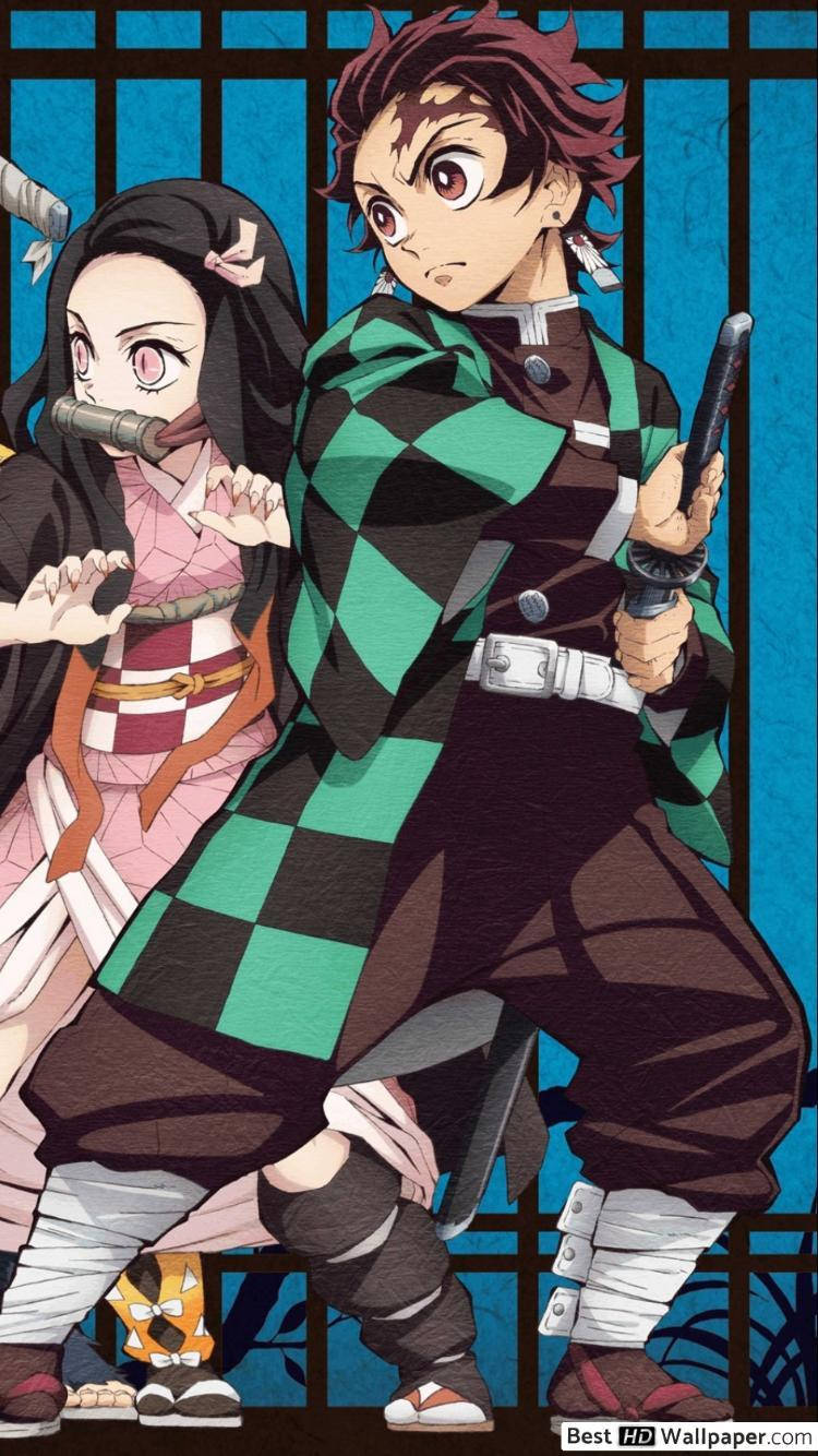 Tanjiro beskytter fra Demon Slayer Wallpapers