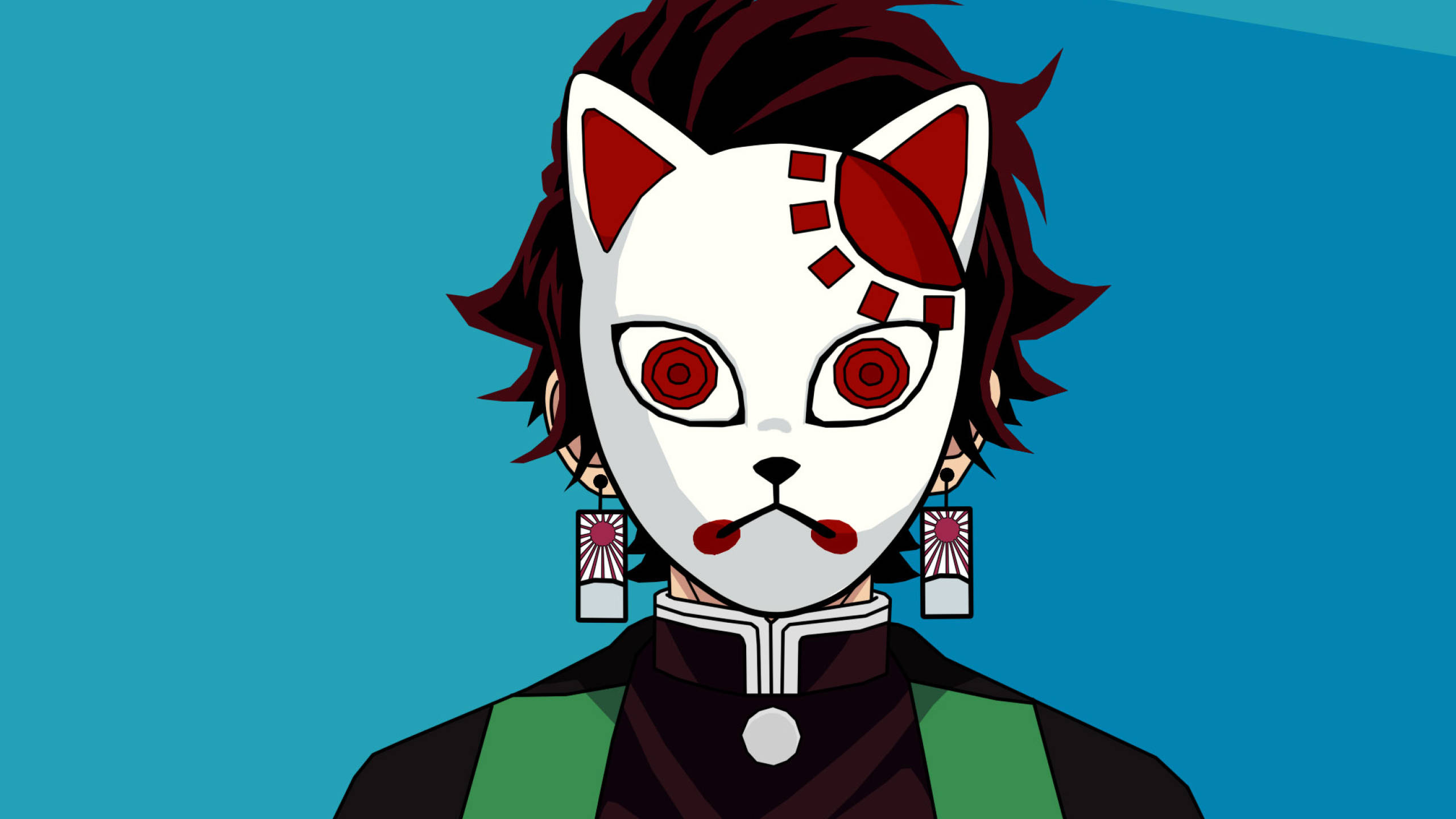 Tanjiro Demon Slayer Maske Grafik Wallpapers
