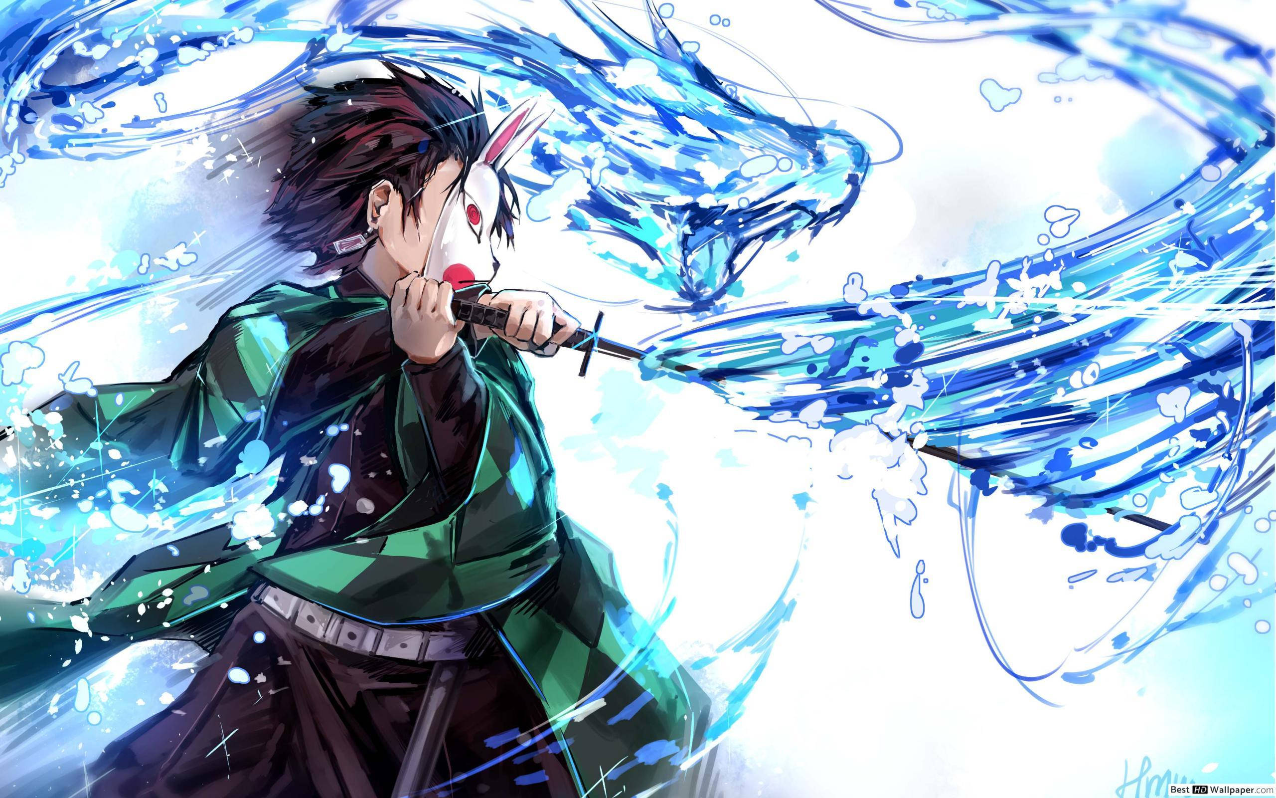 Tanjiro fra Demon Slayer - Sjette form Wallpapers