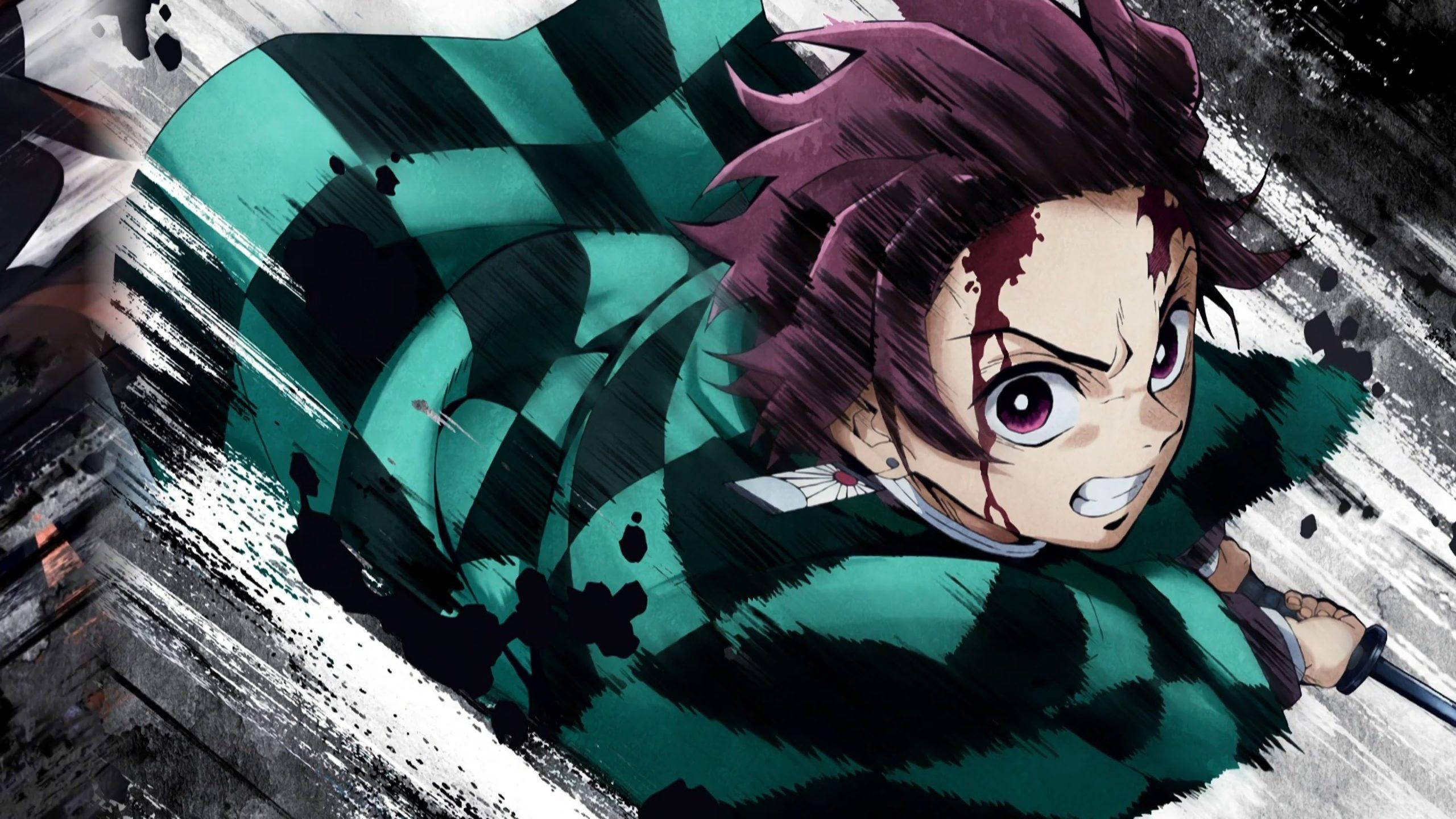 Tanjiro fra Demon Slayer sløret Wallpapers