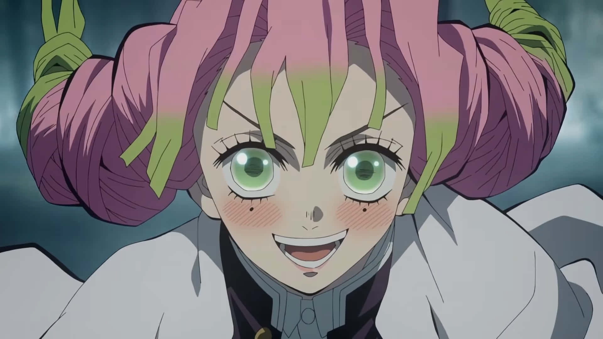 Tanjiro Kamado fra Demon Slayer kæmper mod den mægtige dæmon Wallpapers